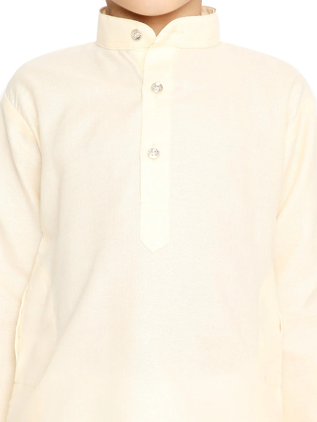 Off-White Cotton Blend Kurta - Image 5