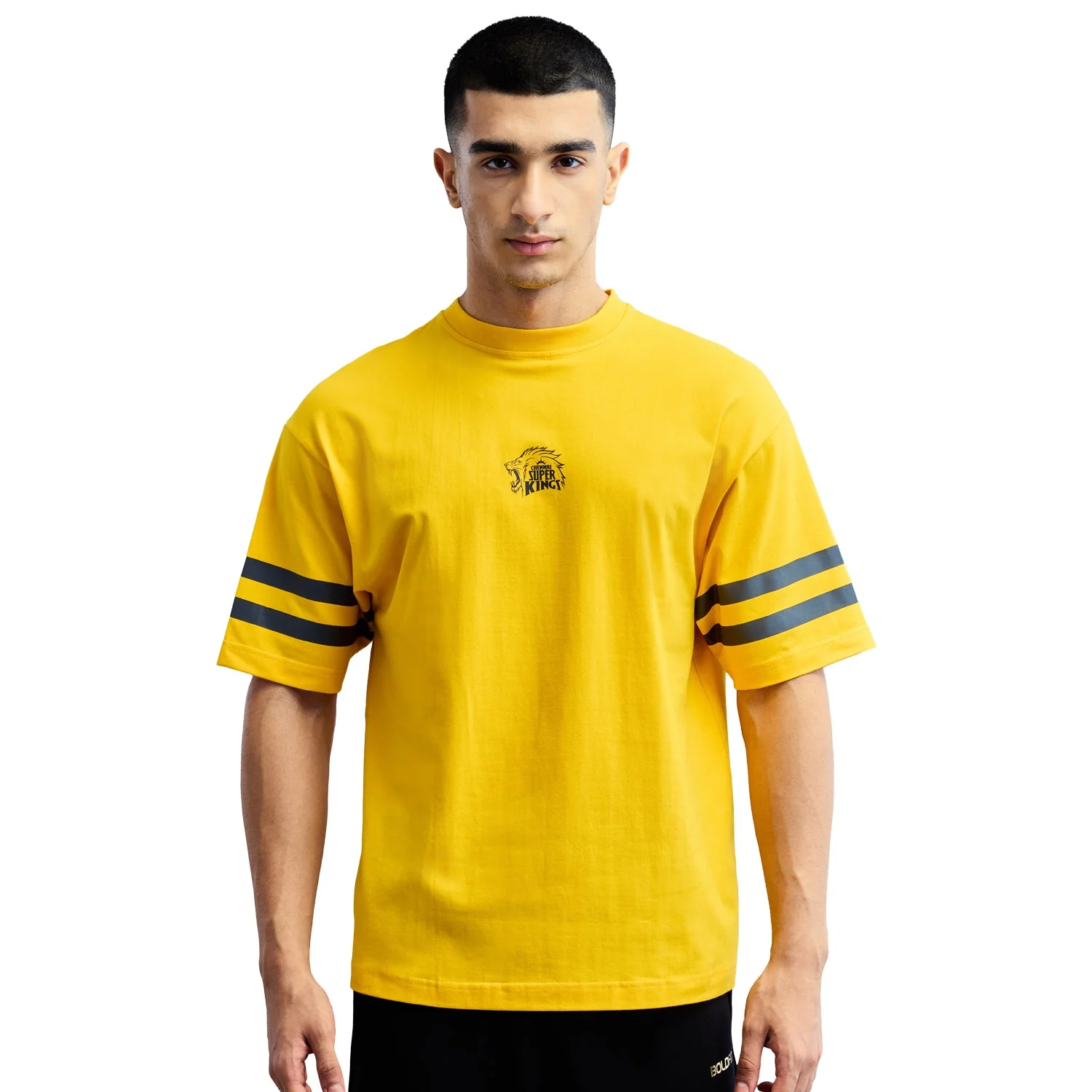 Official CSK Merch - Yellow Thala Men's Oversized T-shirt - Image 6