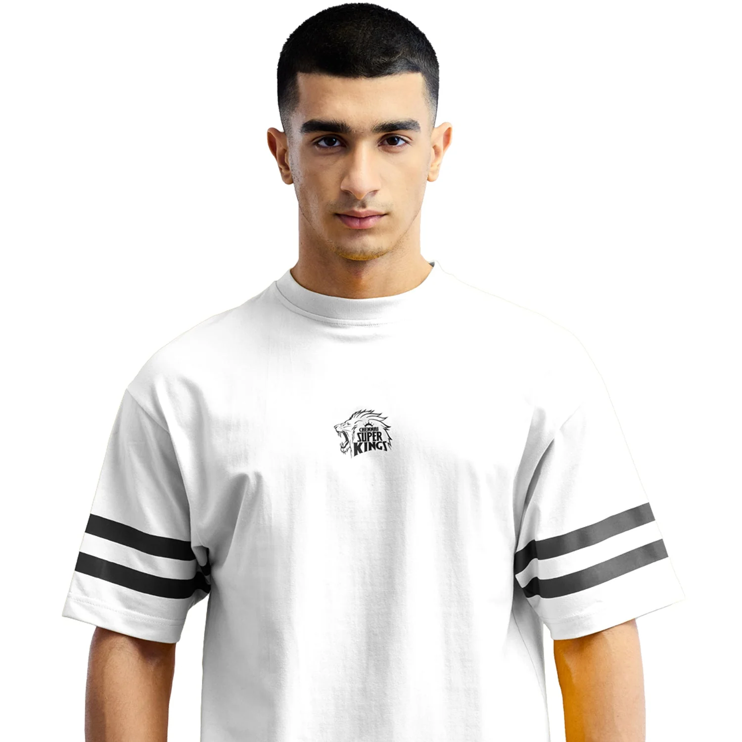 Official CSK Thala Mens Oversized T-shirt - White - Image 5