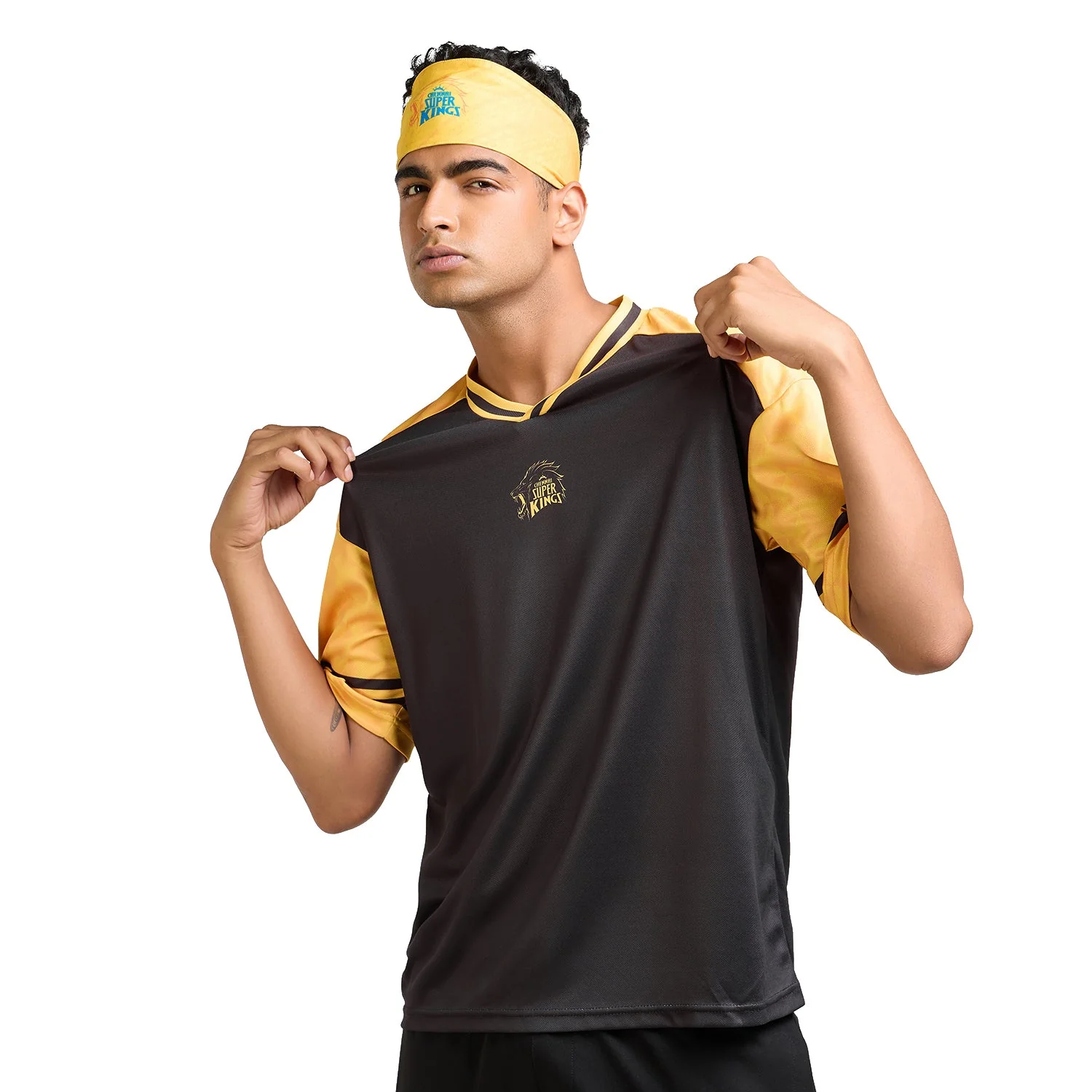 Official CSK Unisex Fan Merch- Black/Yellow - Image 3