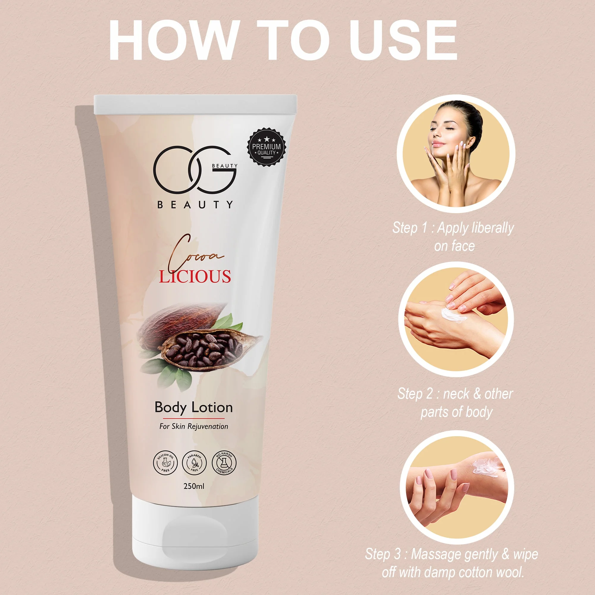 OG BEAUTY Cocoa Licious Body lotion 250 ML - Image 4