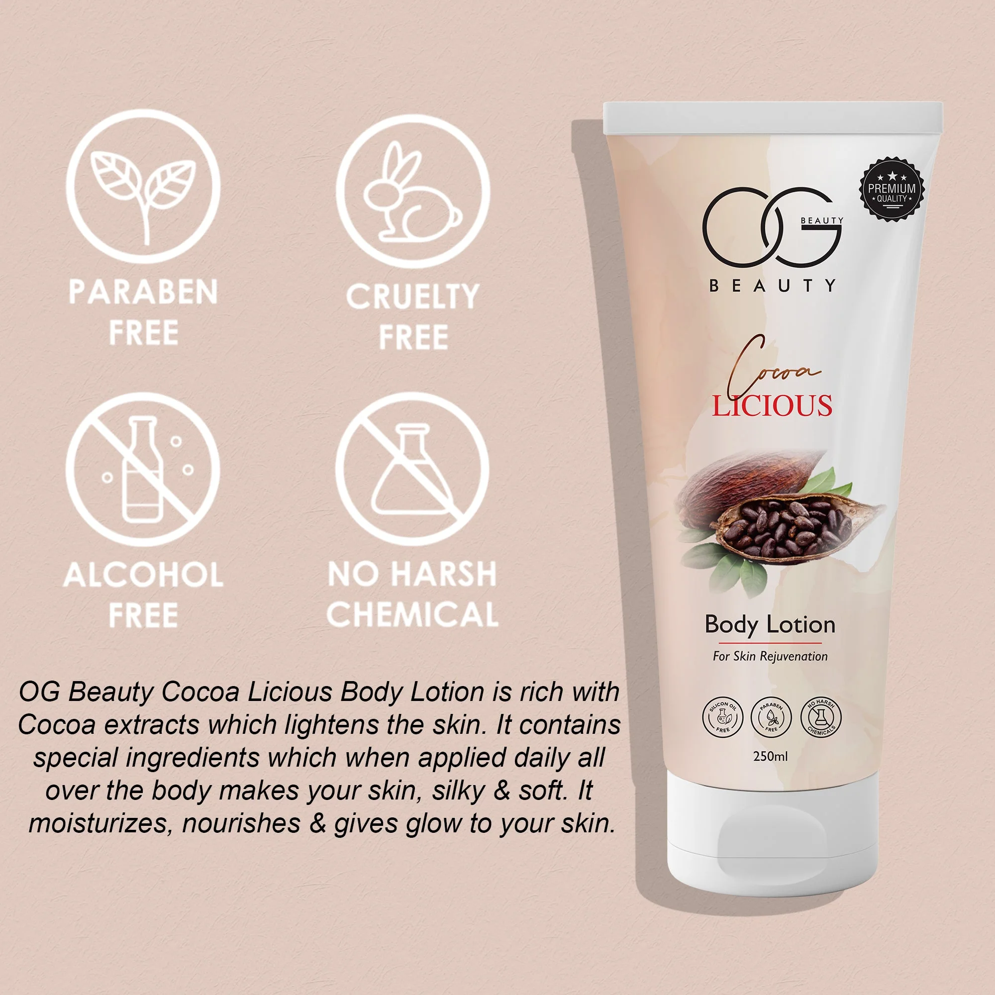 OG BEAUTY Cocoa Licious Body lotion 250 ML - Image 5