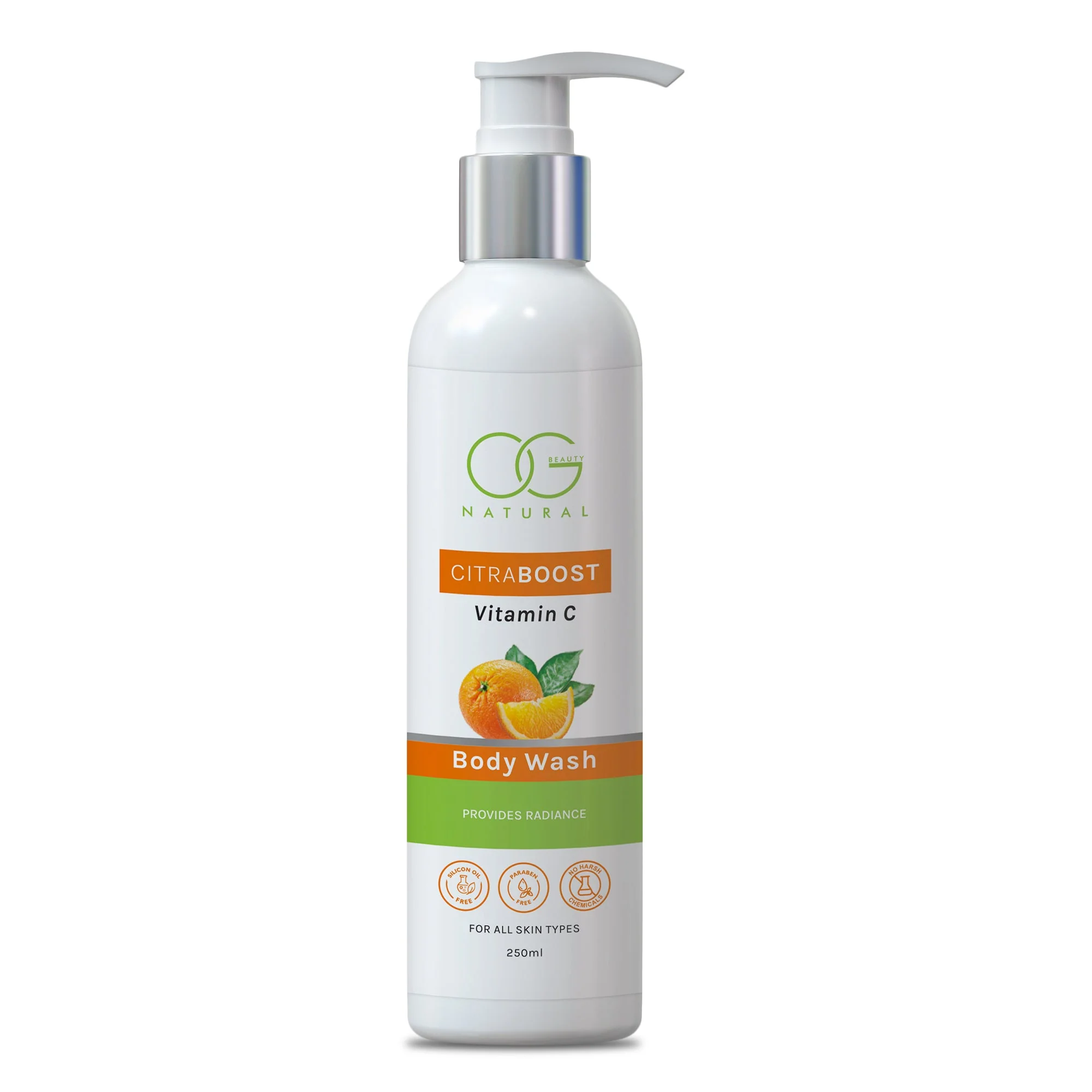 OG BEAUTY Natural Citraboost Vitamin C Body Wash 250 Ml