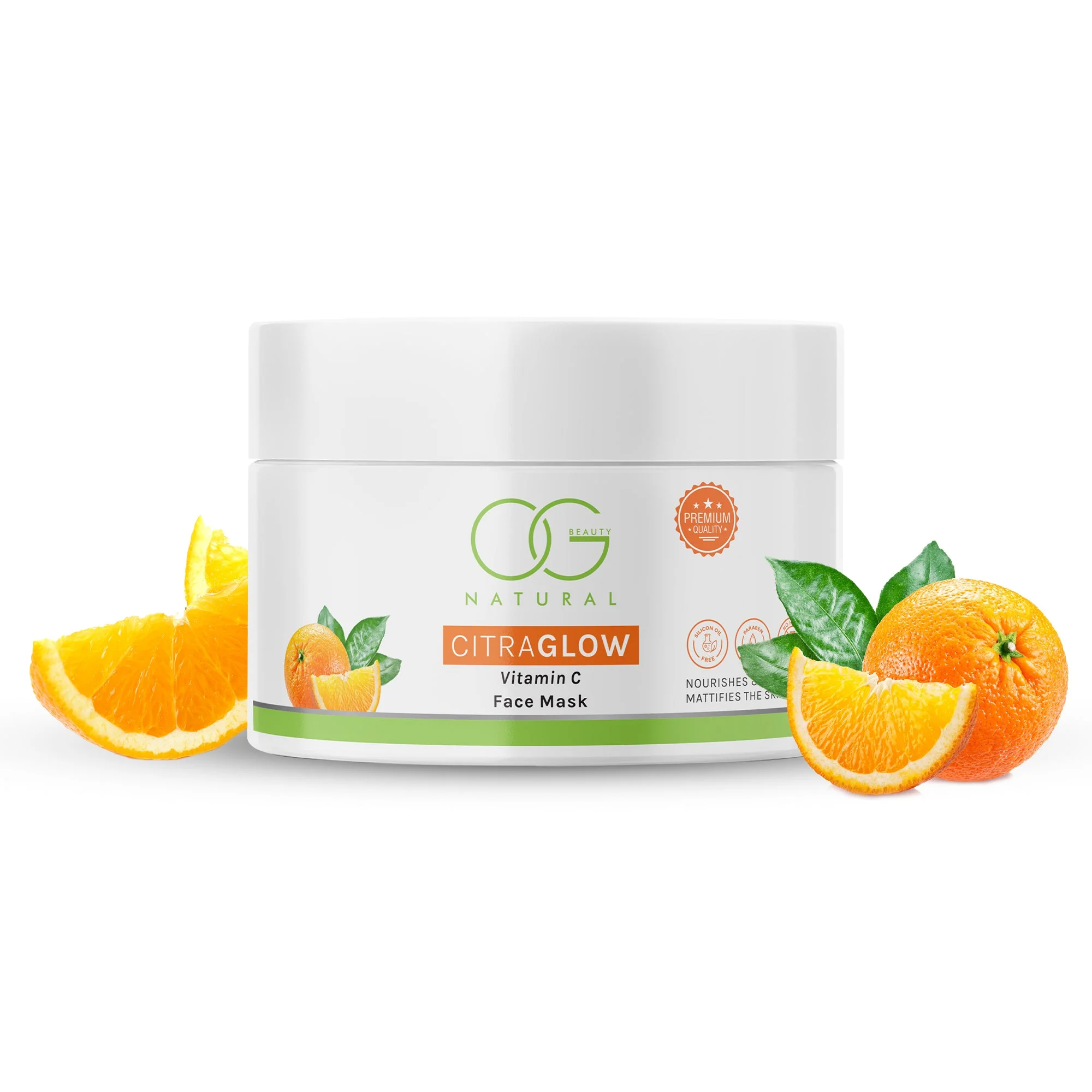 OG BEAUTY Natural Citraglow Vitamin C Face Mask 125g - Image 2