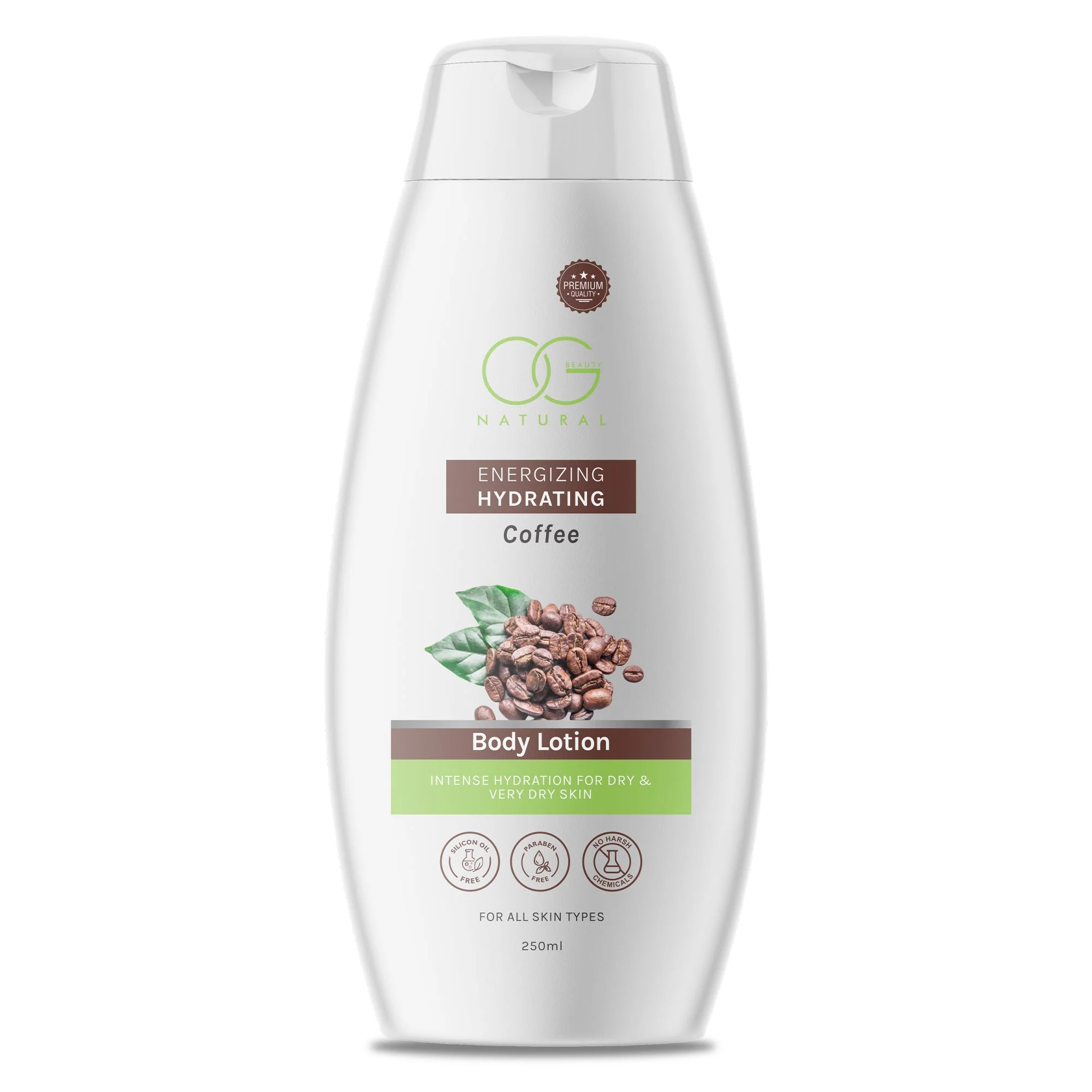 OG BEAUTY Natural Energizing Hydrating Coffee Body Lotion 250 Ml - Image 8