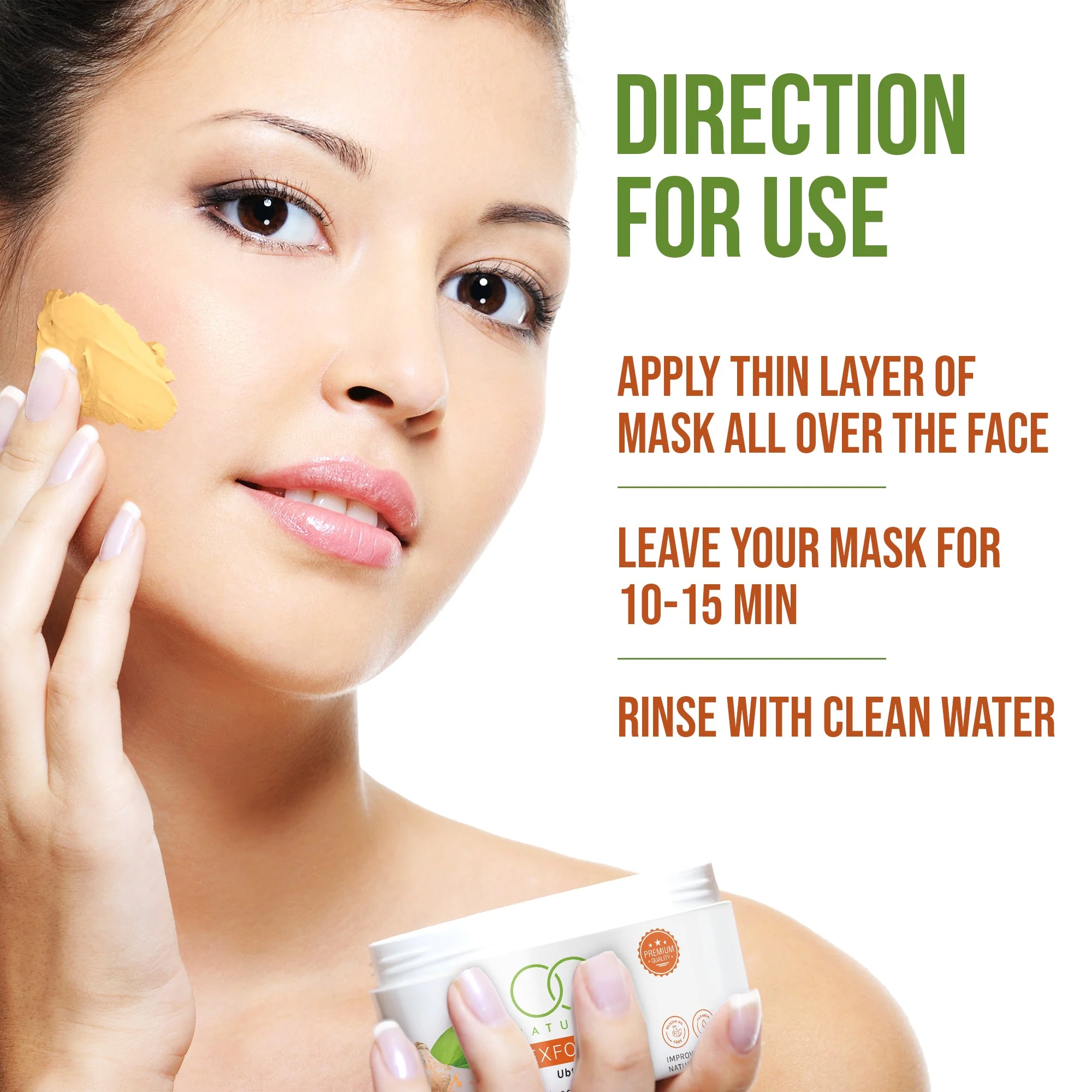 OG BEAUTY Natural Exfolia Ubtan Face Mask 125g - Image 5