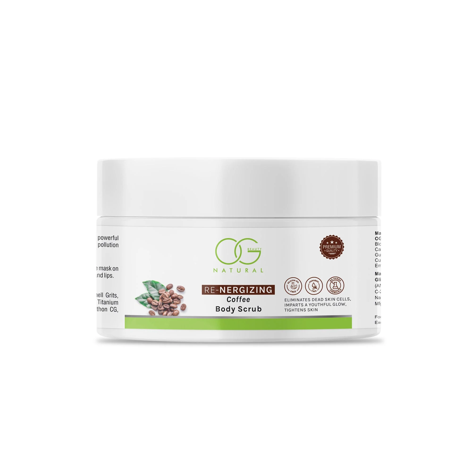 OG BEAUTY Natural Re-Energizing Coffee Body Scrub 200ml