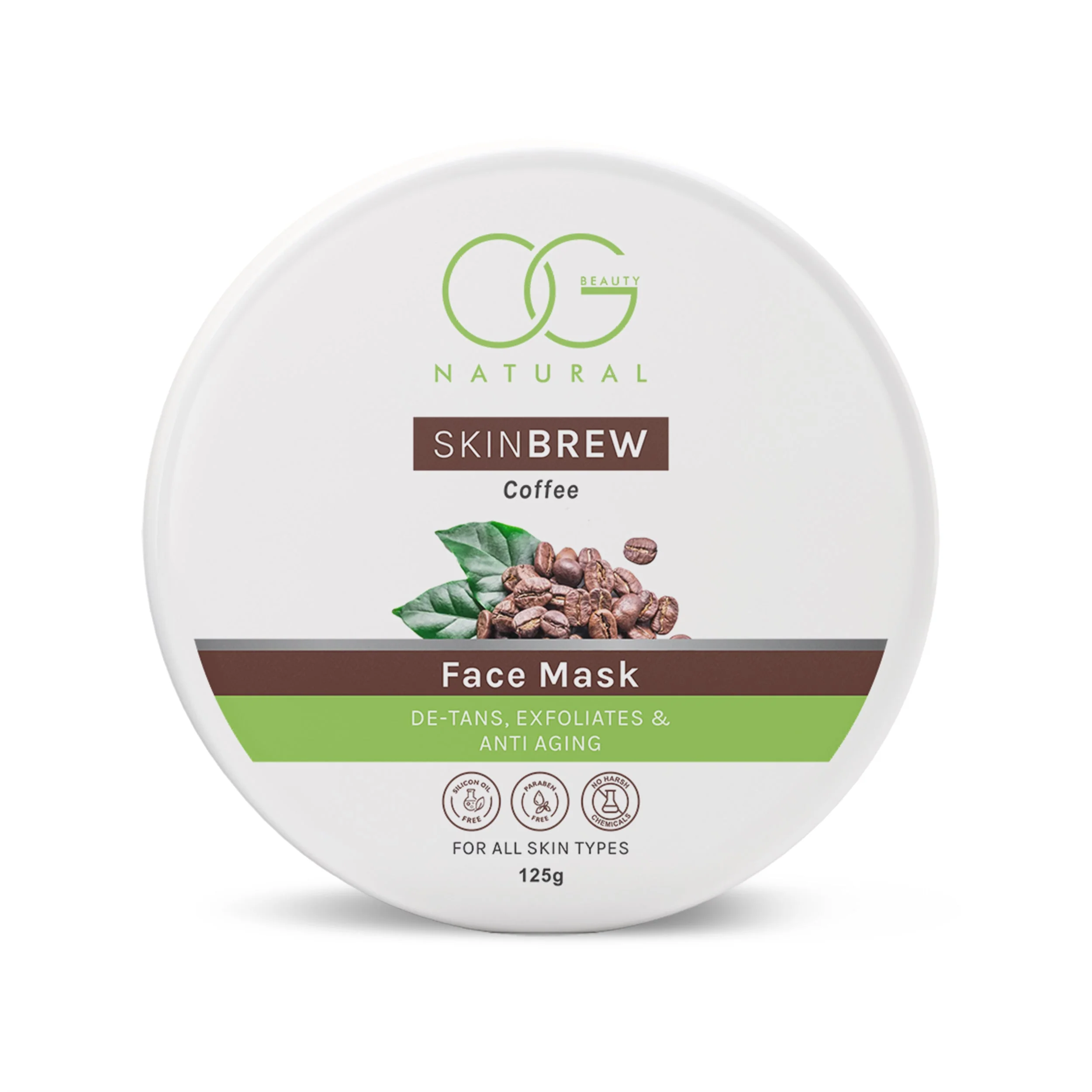 OG BEAUTY Natural Skinbrew Coffee Face Mask 125g - Image 2