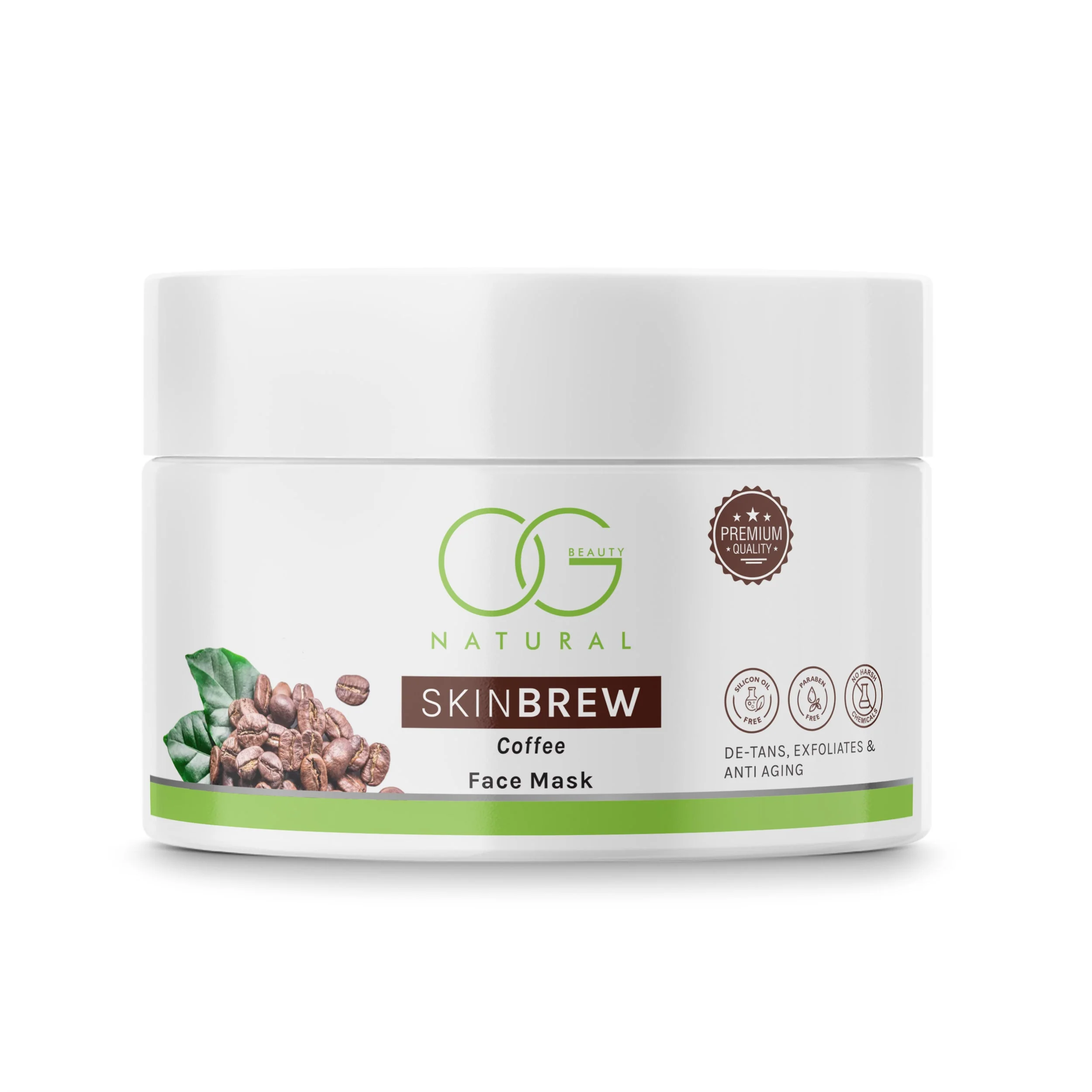 OG BEAUTY Natural Skinbrew Coffee Face Mask 125g - Image 9