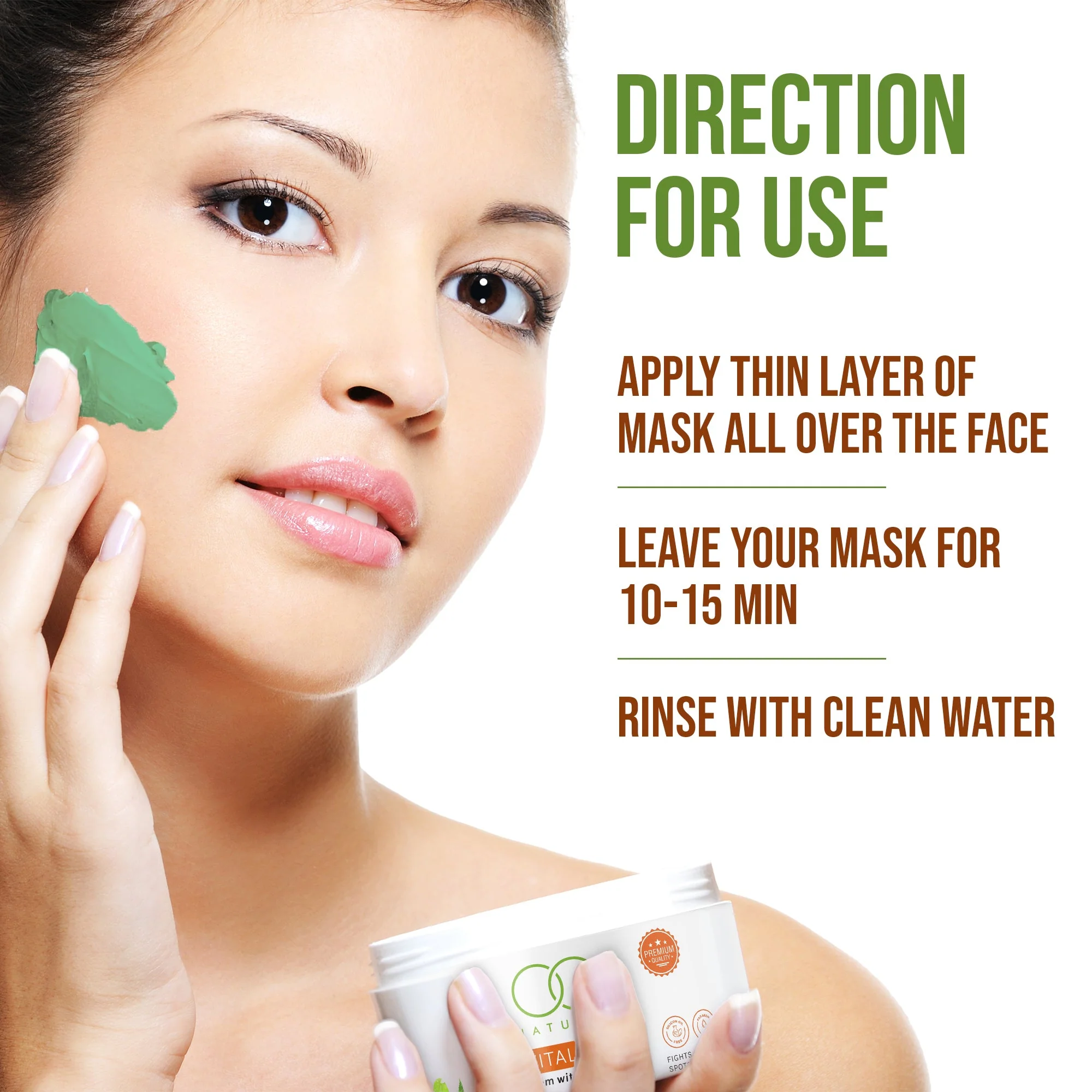 OG BEAUTY Natural Vitaltea Neem With Tea Tree Face Mask 125g - Image 6