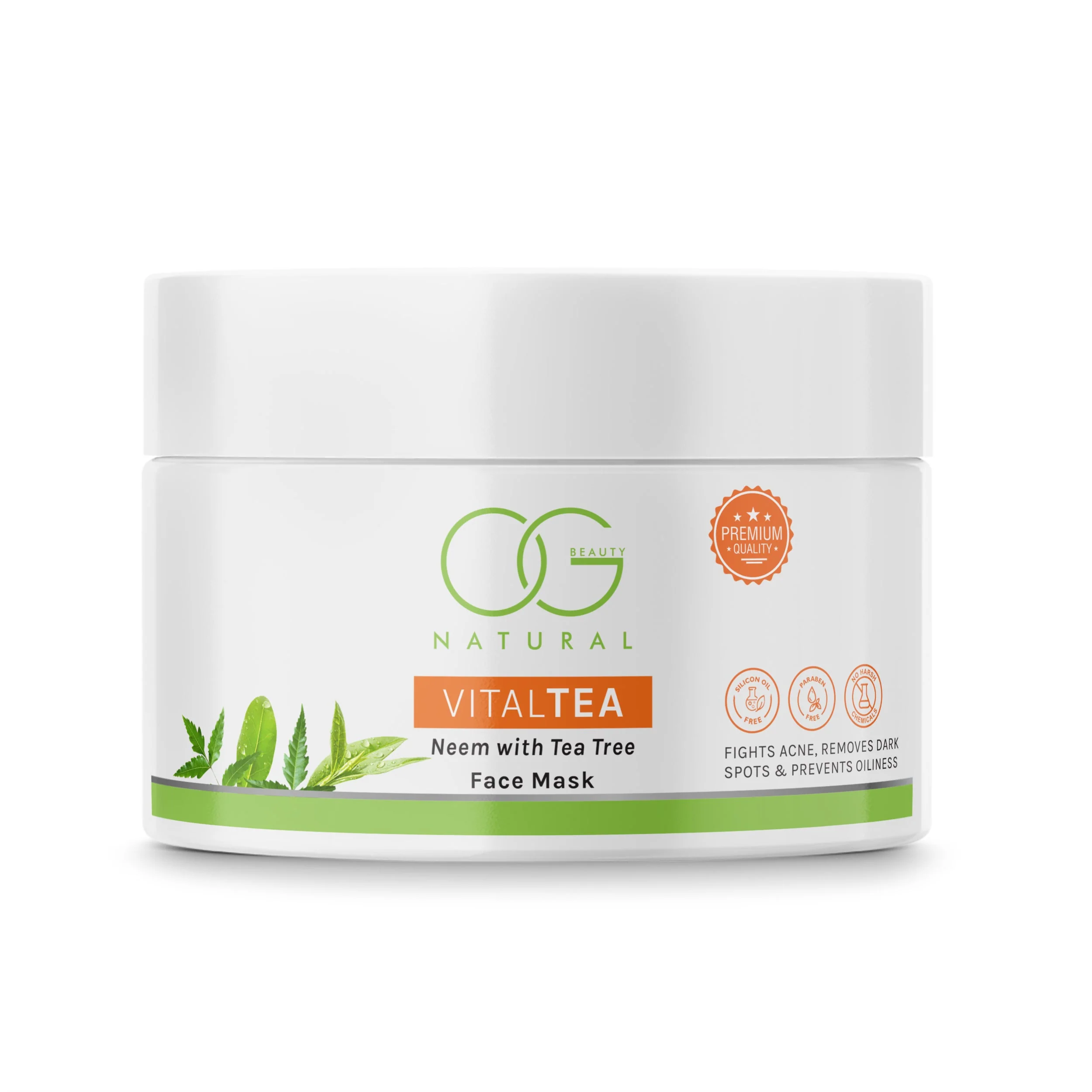 OG BEAUTY Natural Vitaltea Neem With Tea Tree Face Mask 125g - Image 9