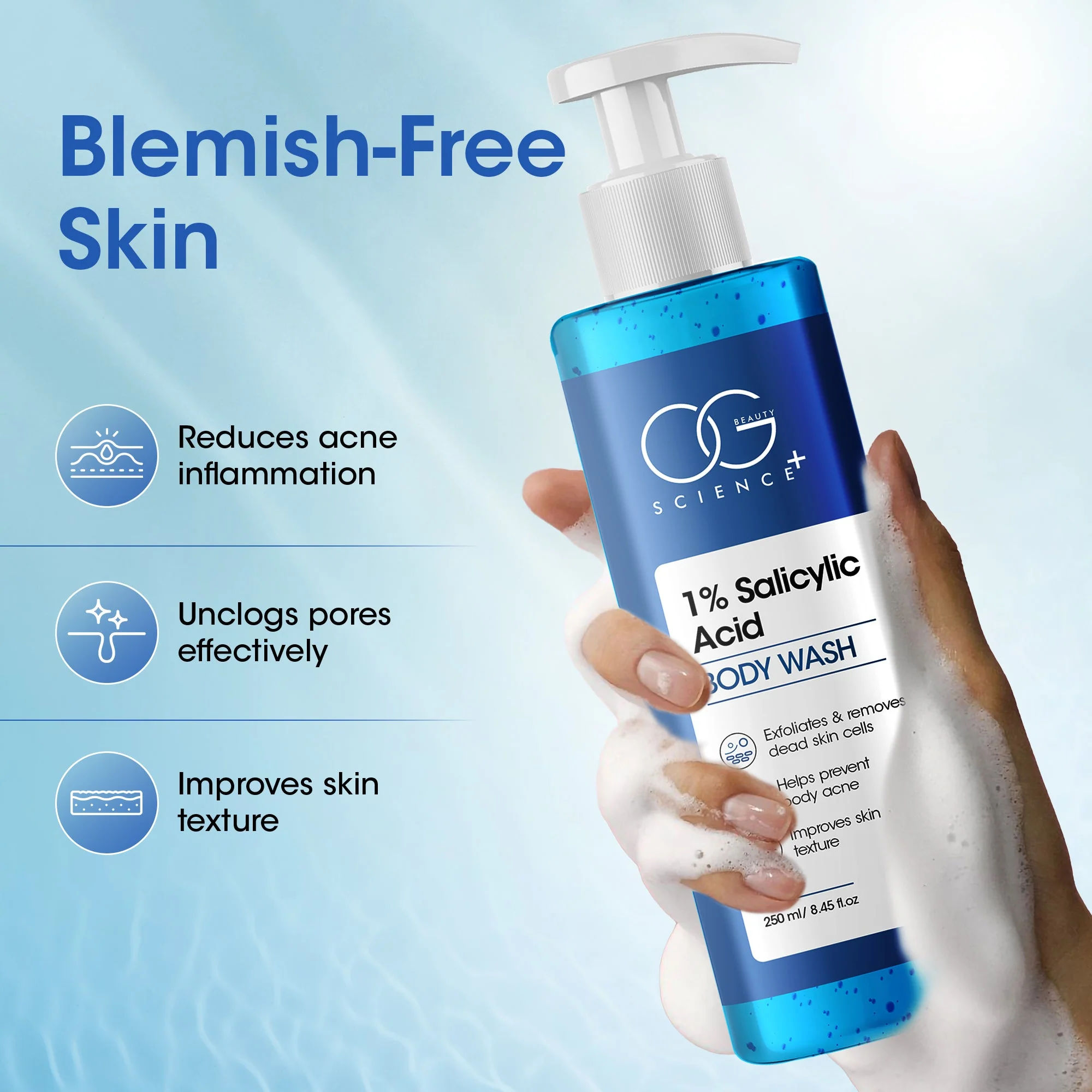 OG Beauty Science+ 1% Salicylic Acid Body Wash - Image 2