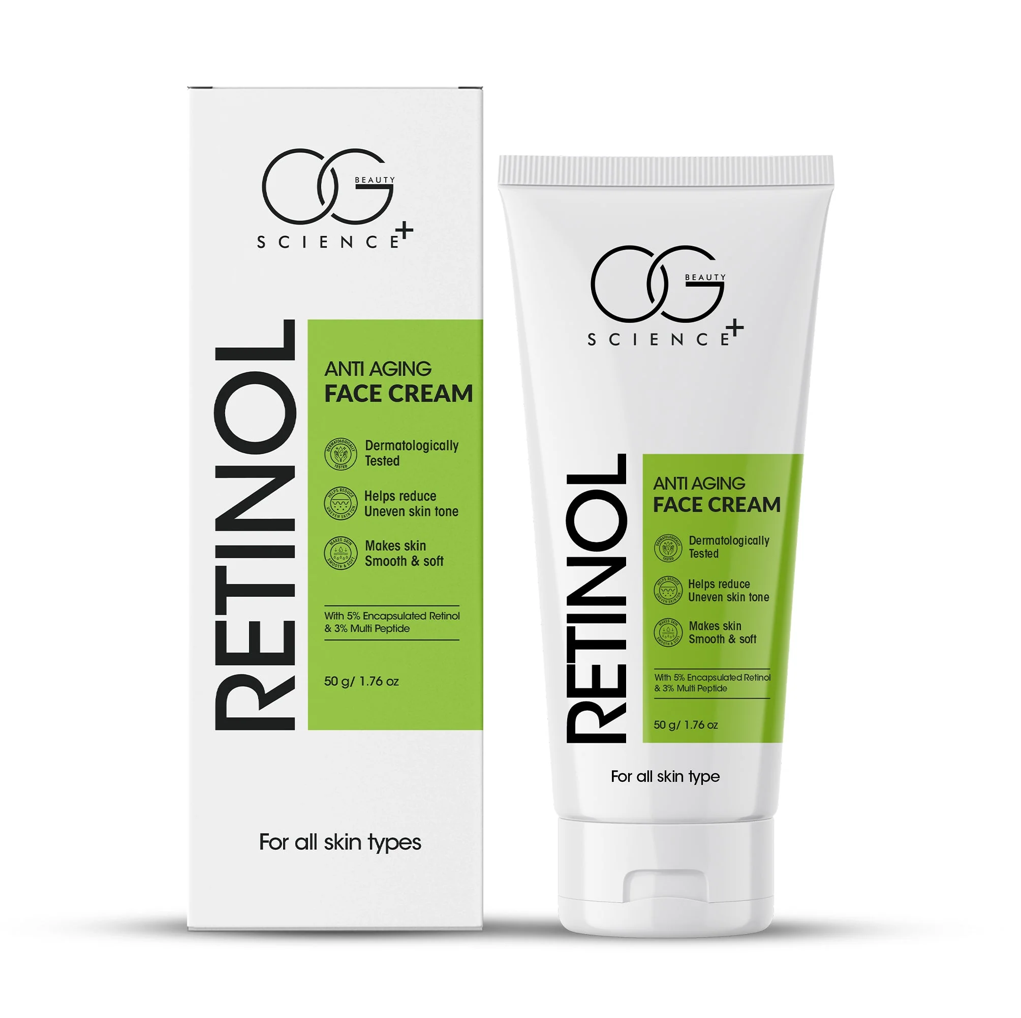 OG BEAUTY Science Encapsulated Retinol & Multi Peptide Face Cream 50gm - Image 51