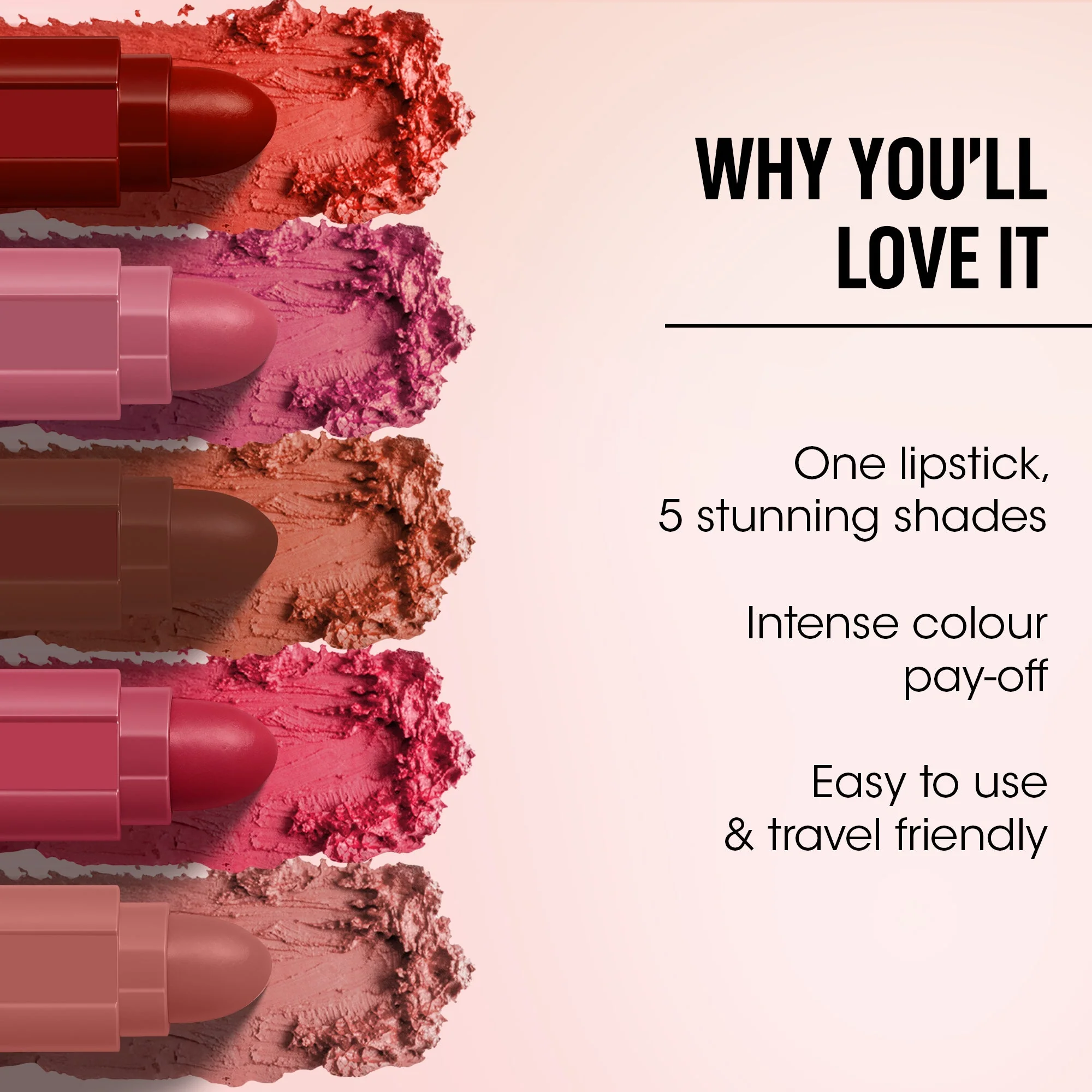 OG Beauty Sensational 5 Soft Matte 5 in 1 Lipstick - Image 2