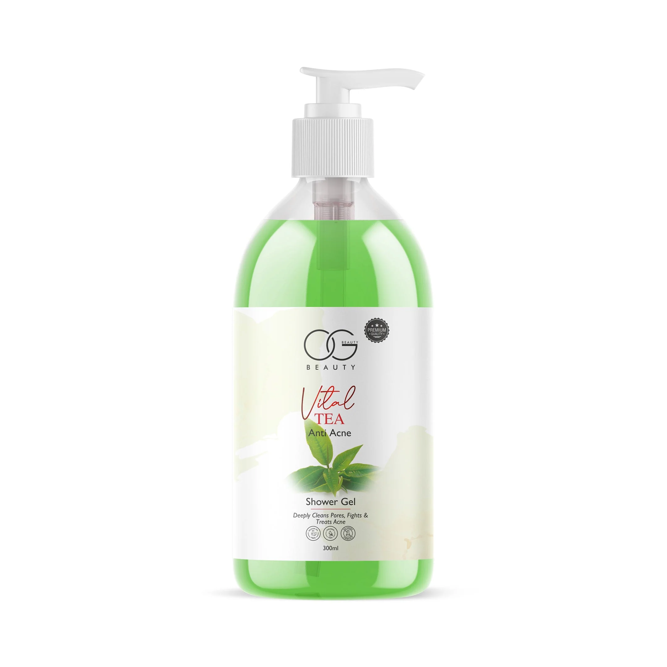OG BEAUTY Vital Tea Anti Acne Shower Gel 300ml - Image 7