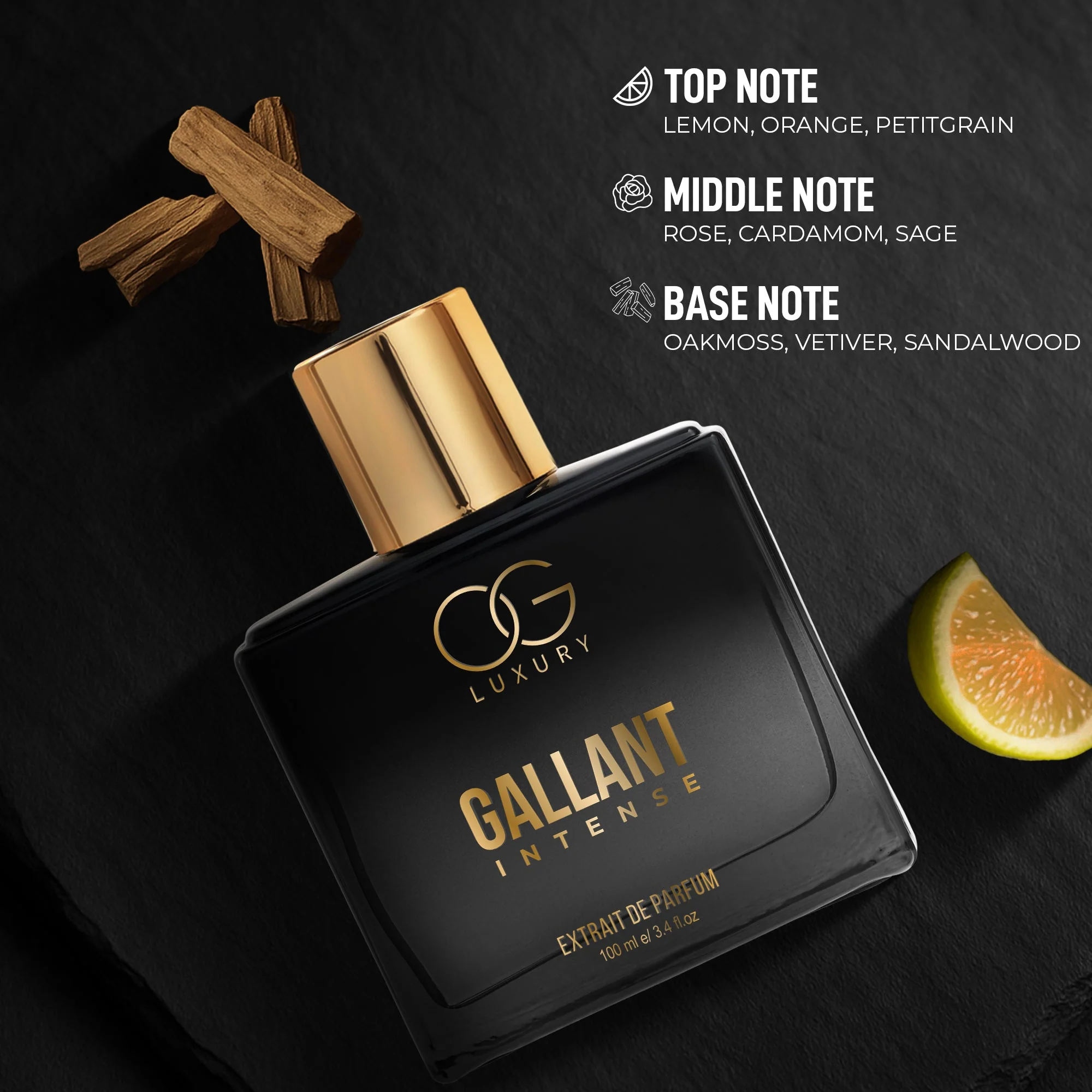 OG Luxury Extrait De Parfum Gallant Intense – India’s Strongest Perfume with 40% Concentration, 100ml - Image 2