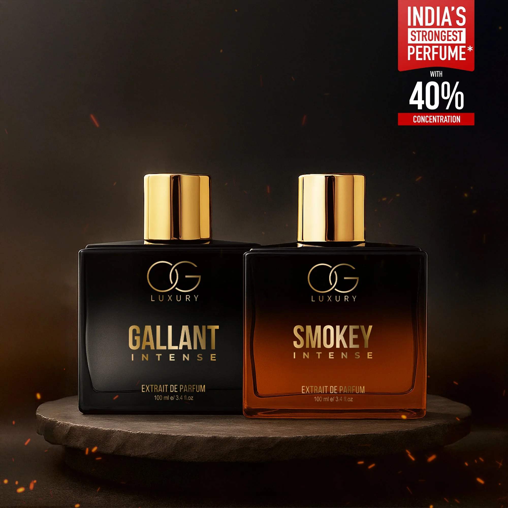 OG Luxury Extrait De Parfum Smokey Intense & Gallant Intense Duo - India’s Strongest Perfume with 40% Concentration, 2x100 ML - Image 14