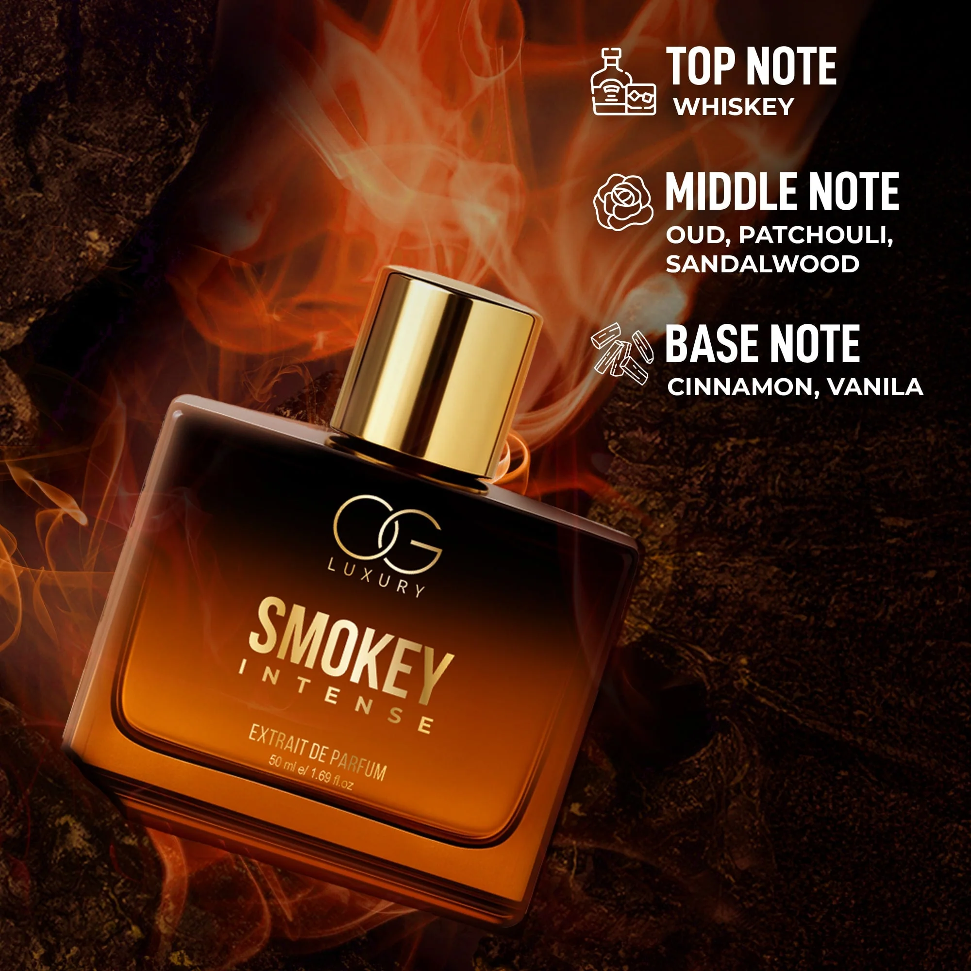 OG Luxury Extrait De Parfum Smokey Intense – India’s Strongest Perfume with 40% Concentration, 50 ml - Image 3