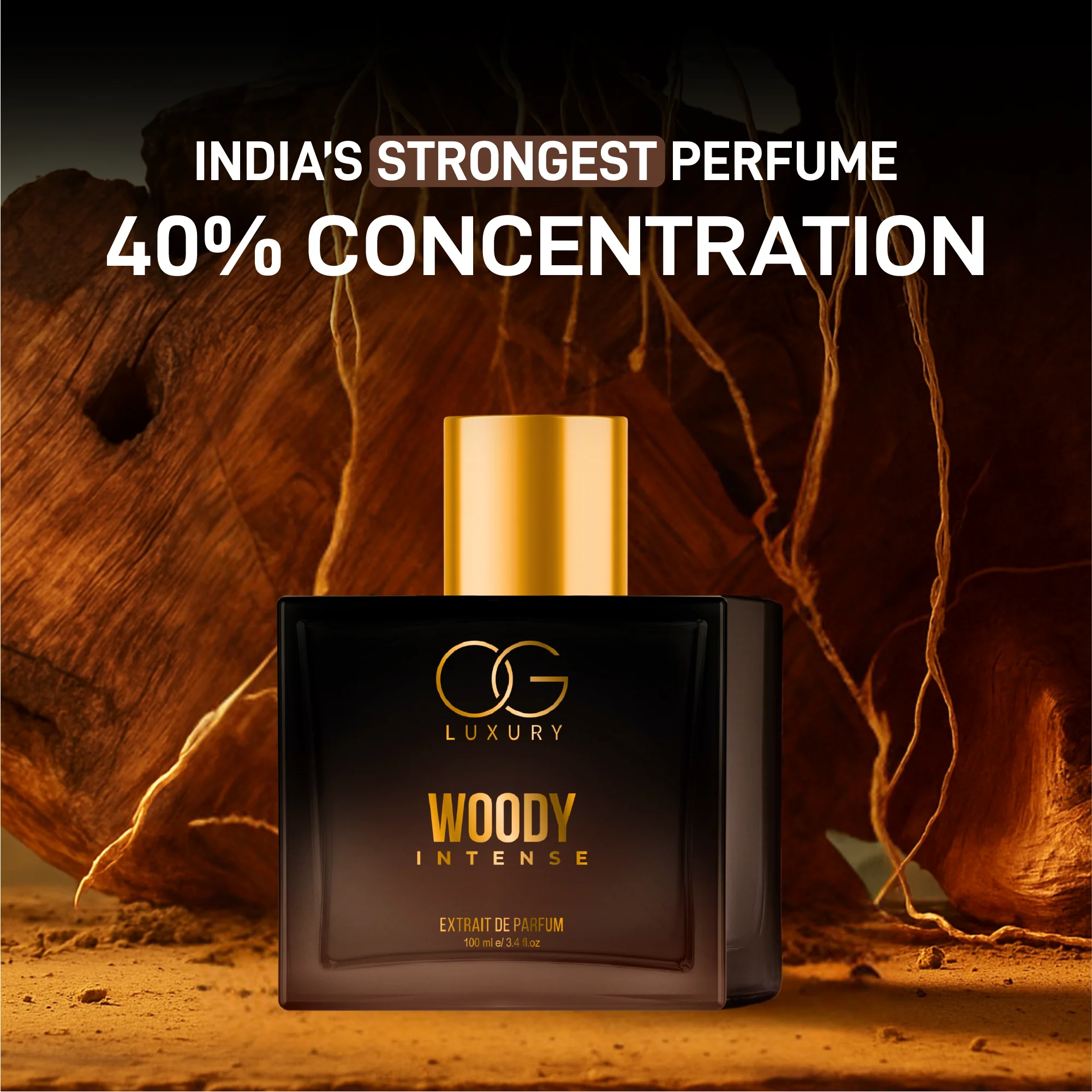 OG Luxury Extrait De Parfum Woody Intense – India’s Strongest Perfume with 40% Concentration, 100 ml - Image 4