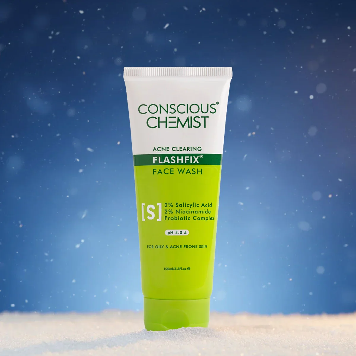 Oil Control & Acne Clearing Exfoliating Face Wash | AHA, BHA & CICA Extract | 100 ml | CK