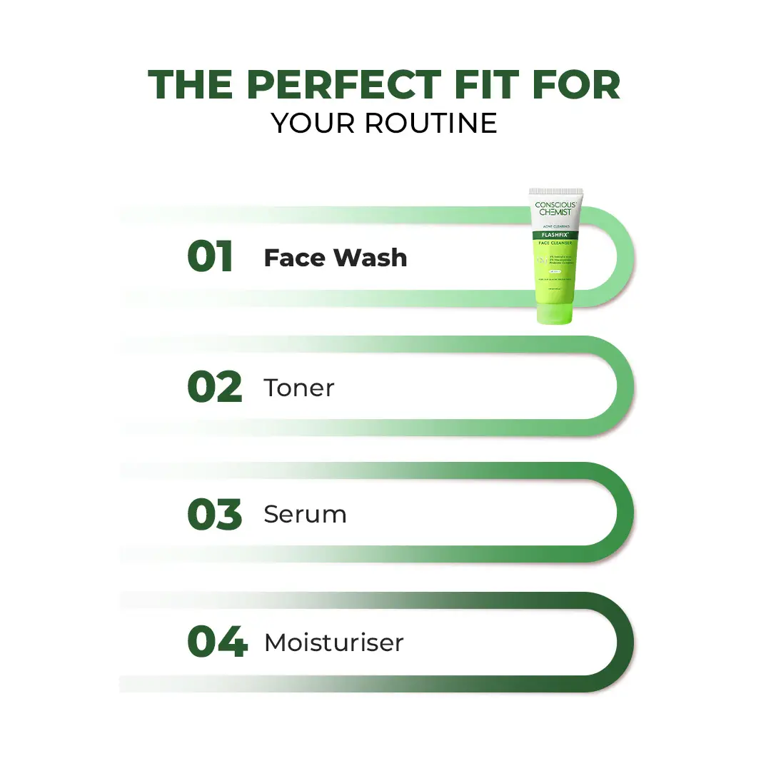 Oil Control & Acne Clearing Exfoliating Face Wash | AHA, BHA & CICA Extract | 100 ml | Sale - Image 8