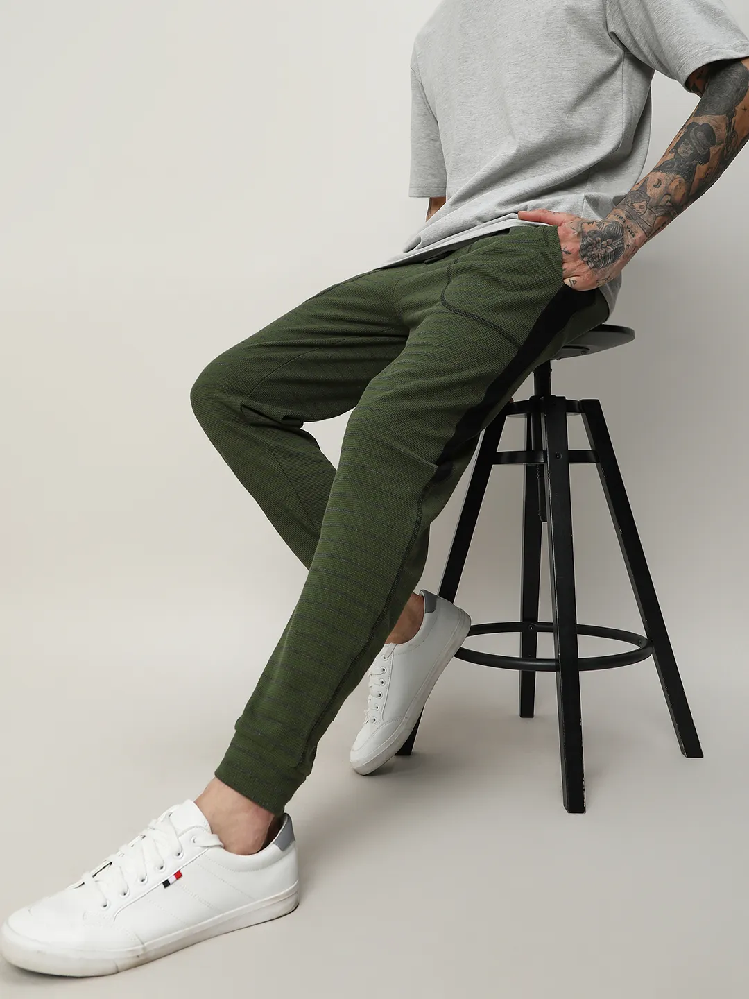 OneKind Striped Trackpants