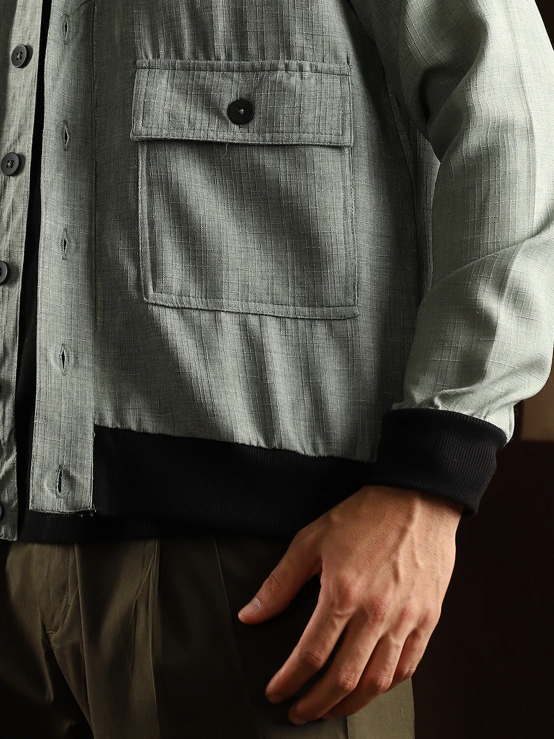 OneKind Tactile-Utility Bomber Jacket - Image 8