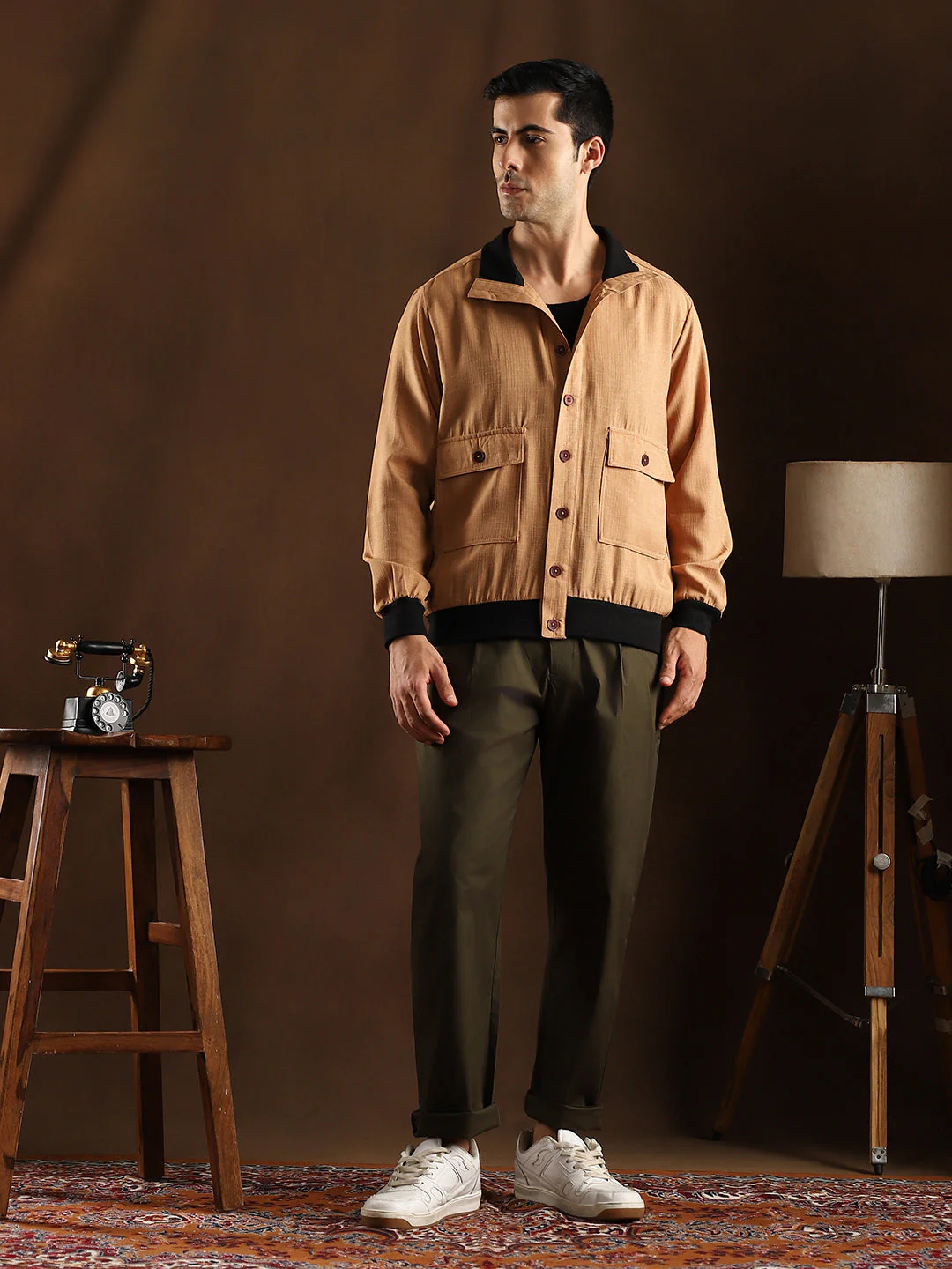 OneKind Tactile-Utility Bomber Jacket - Image 5