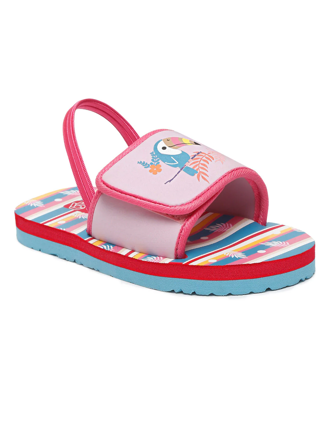 ONYC Girls Sliders | Parrot Lavender With Adjustable Strap & Back Support - Image 2