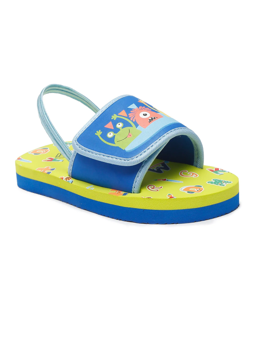 ONYC Monster Neon Green Sliders for Boys and Girls - Image 2