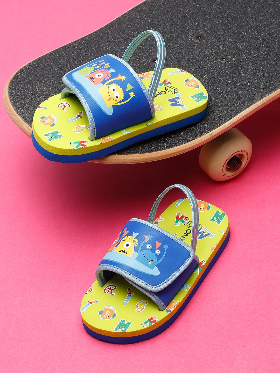 ONYC Monster Neon Green Sliders for Boys and Girls - Image 97