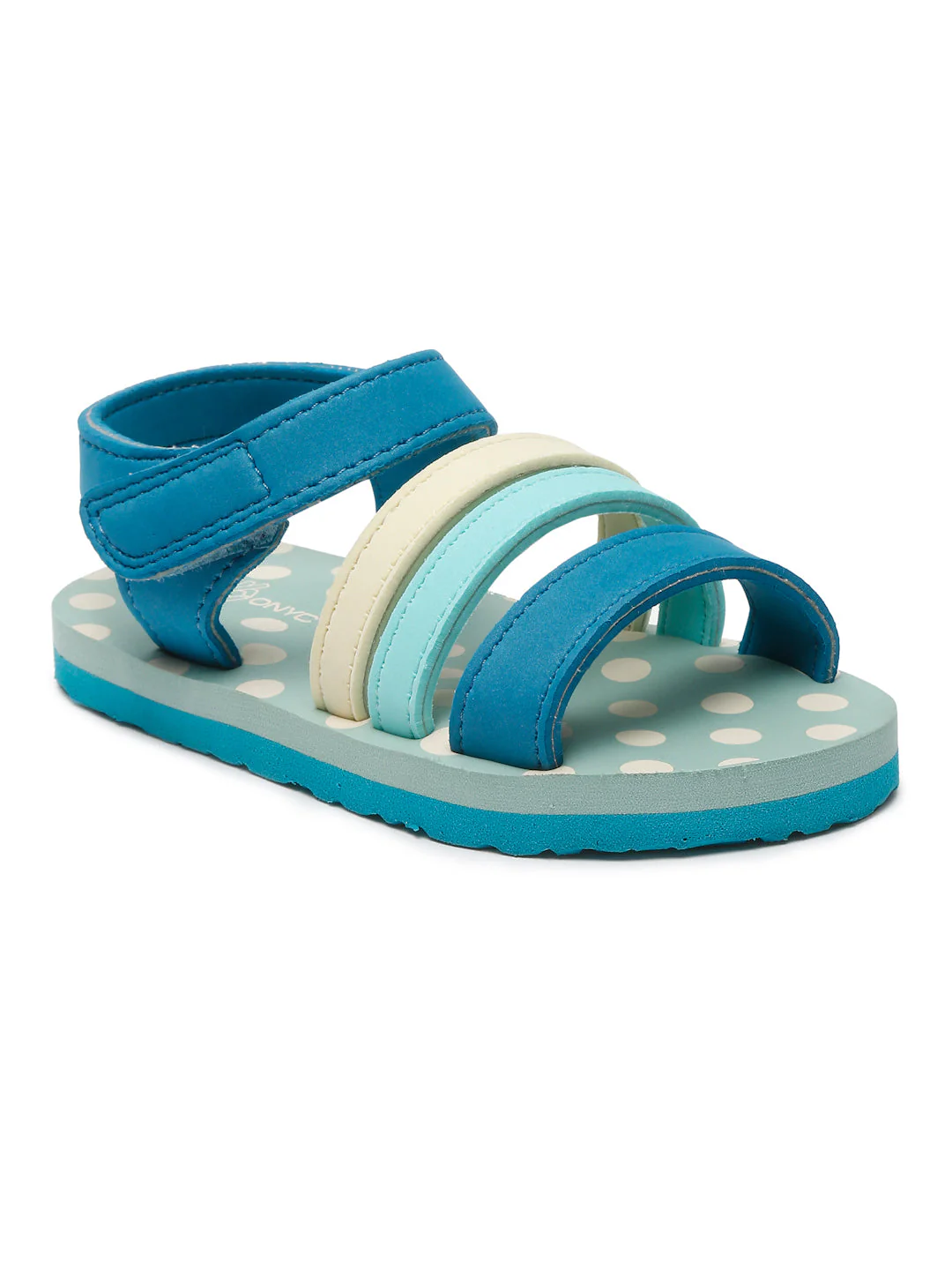 ONYC Premium Butterscotch Kids Sandals for Girls (Teal Blue) - Image 2