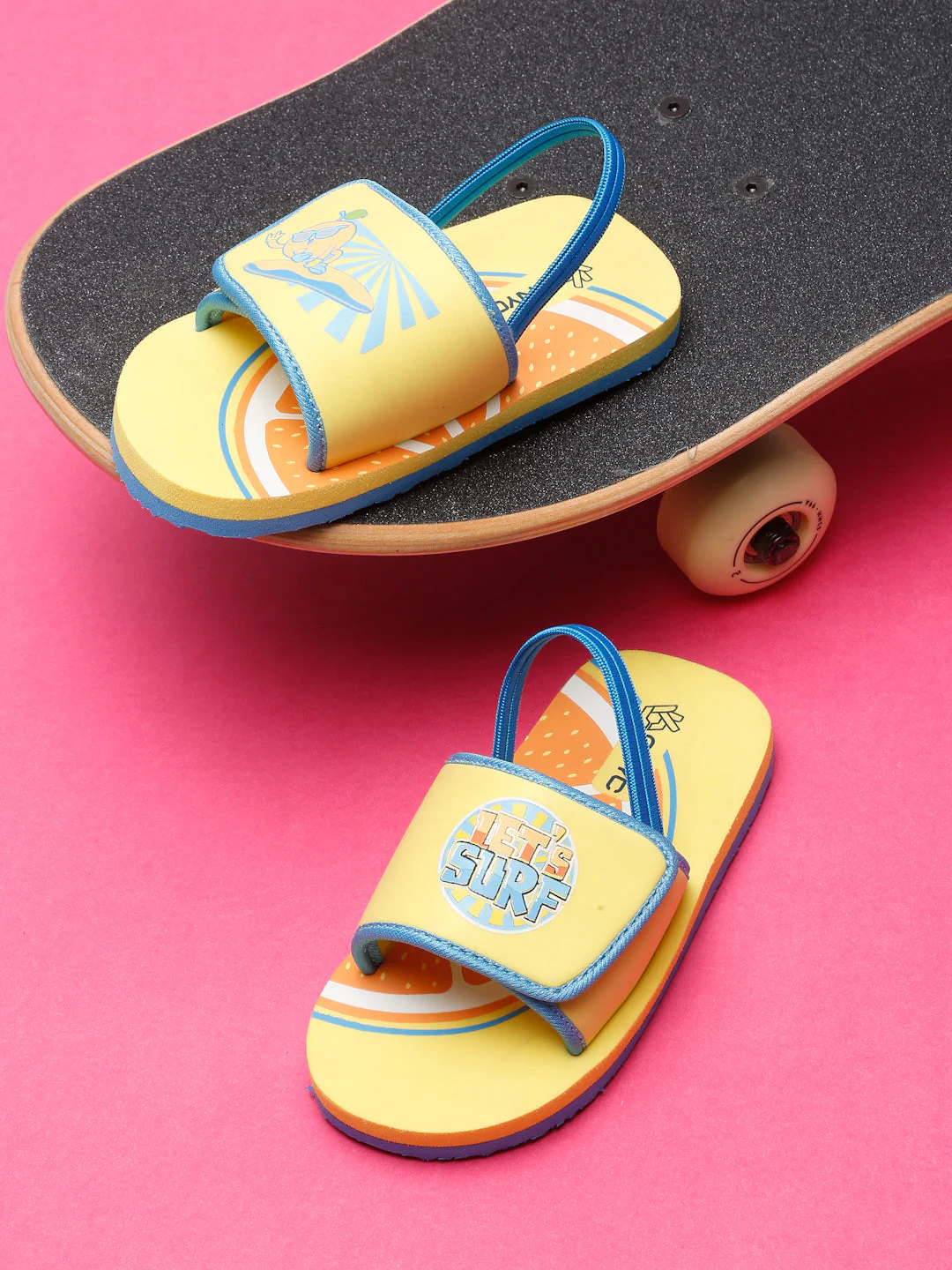 ONYC Surfing Yellow Sliders for Kids (Unisex) - Image 36