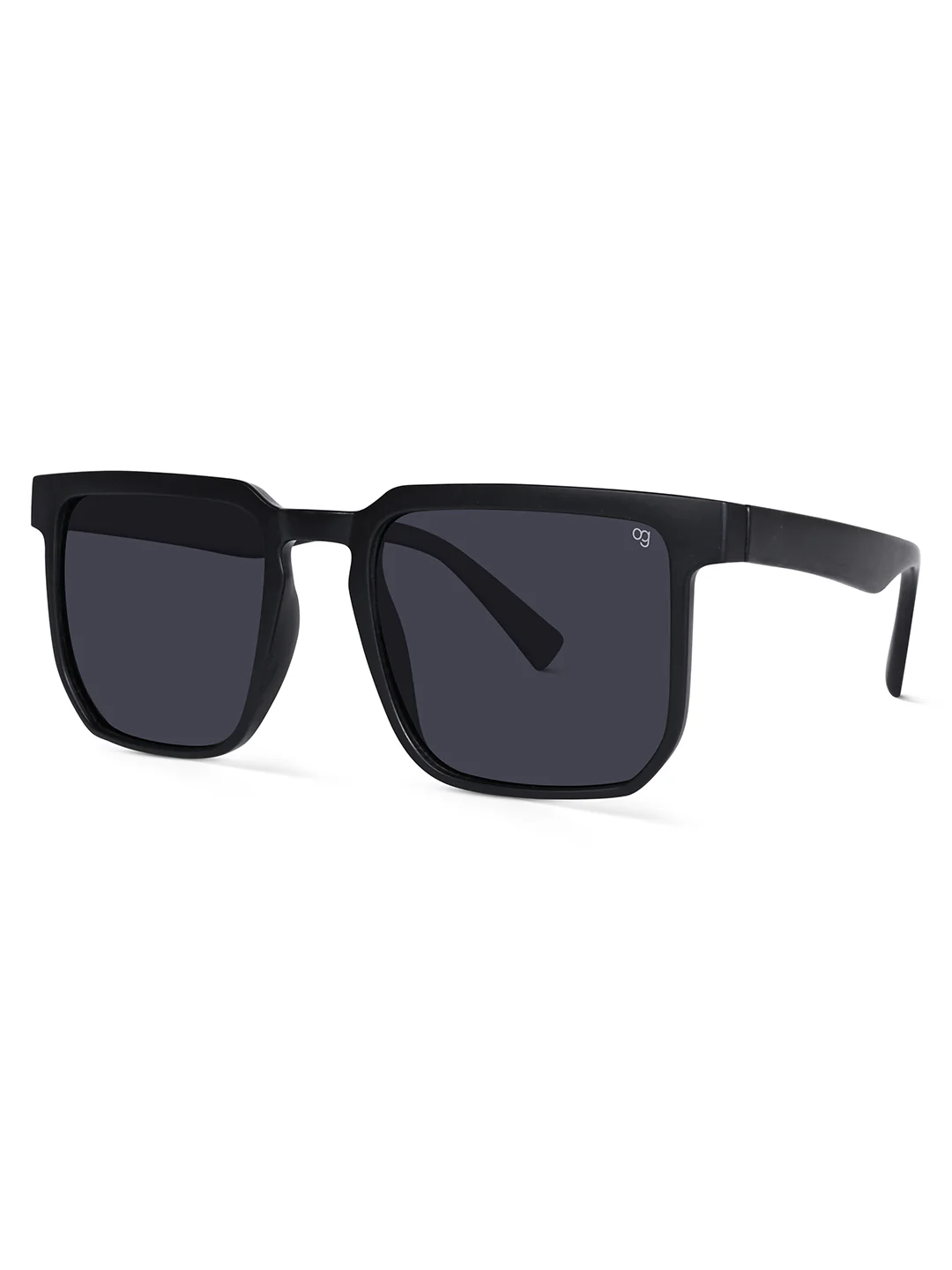 Opulent Black Polarized Square Sunglasses - Image 7