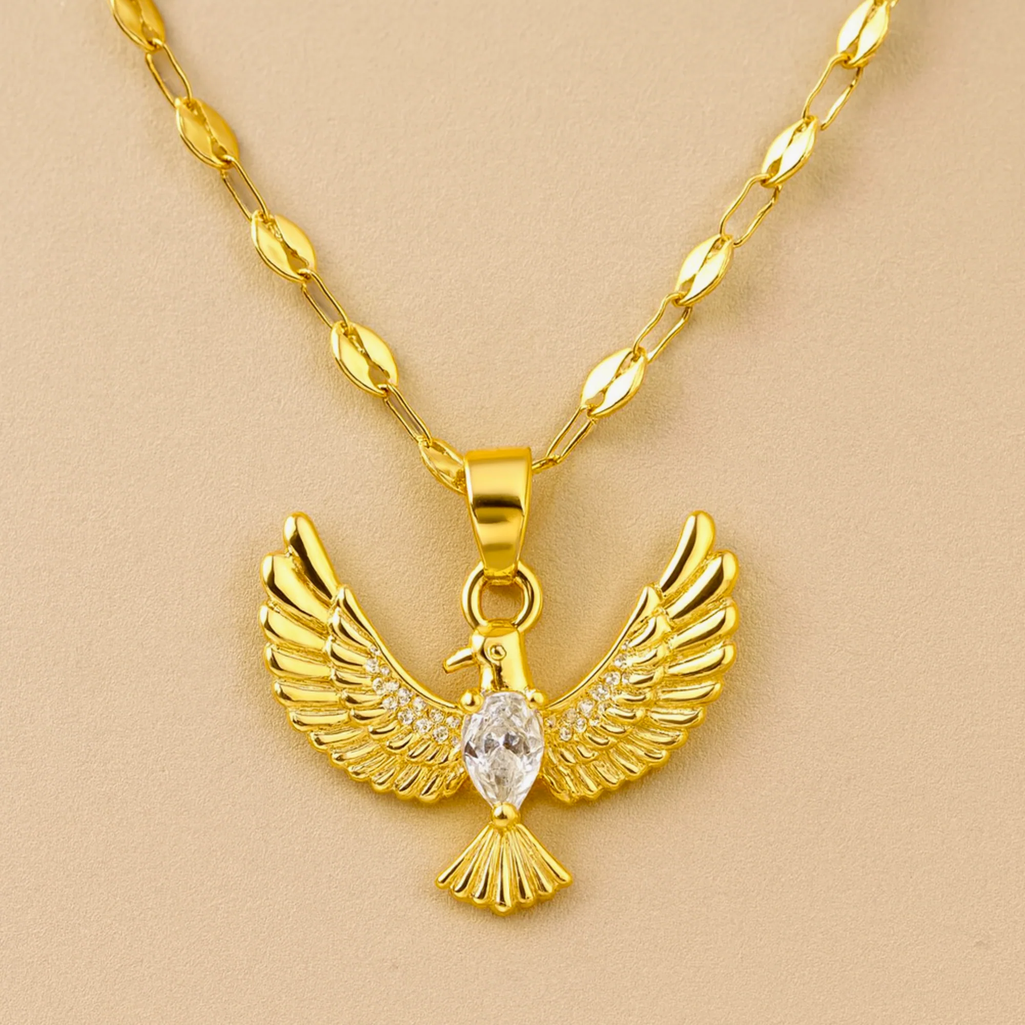 Opulent Fairy Wings Anti-Tarnish Necklace - Image 2
