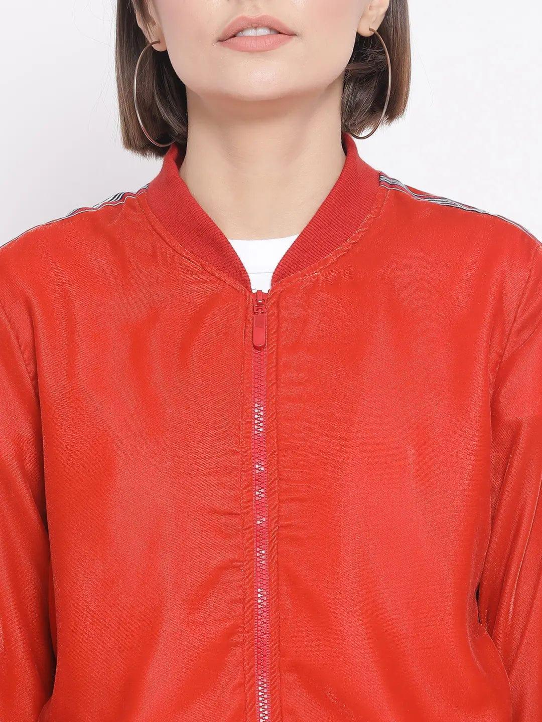 Orange Nintenduo Side Detail Women Jacket - Image 6