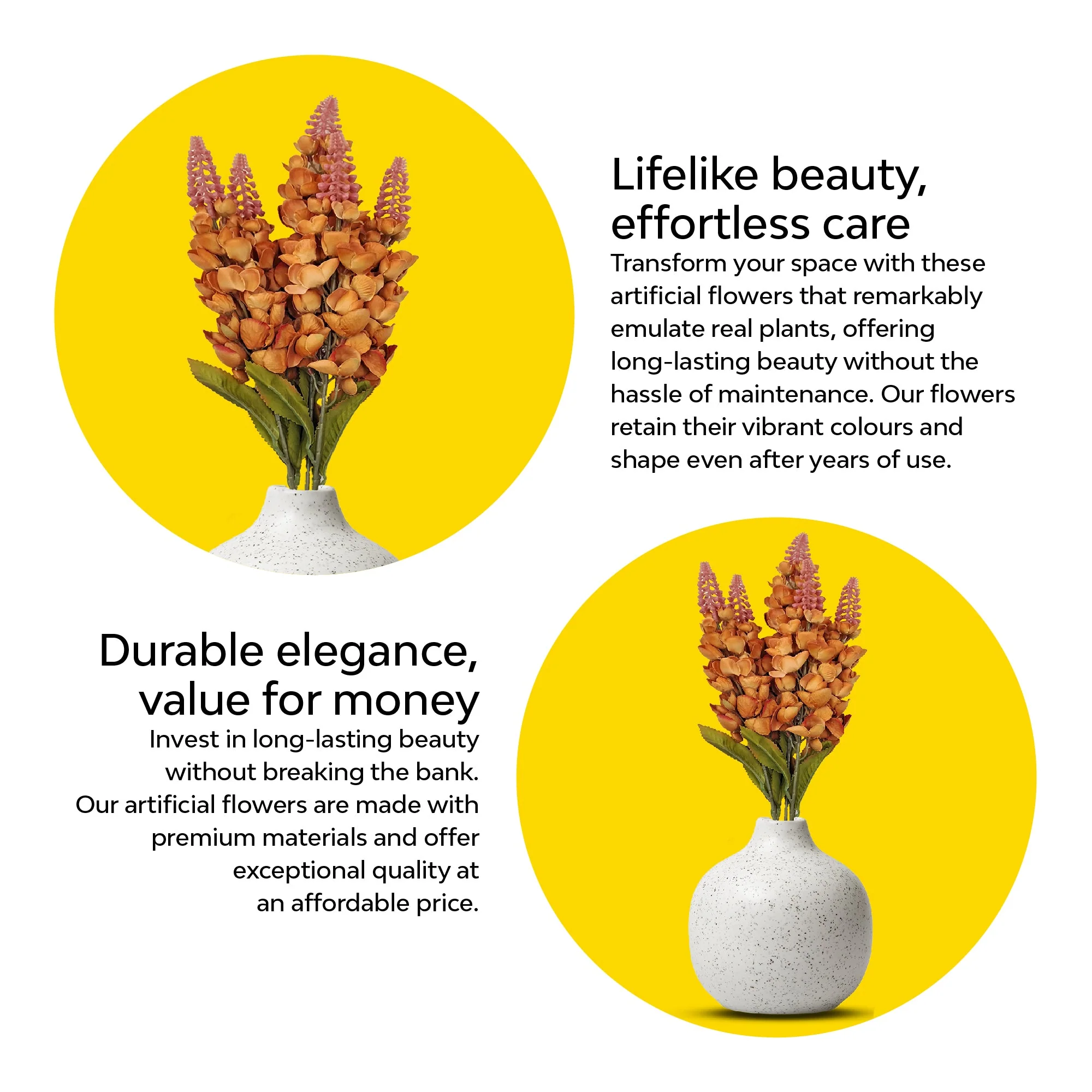 Orchid Bloom Artificial Flowers - Image 12