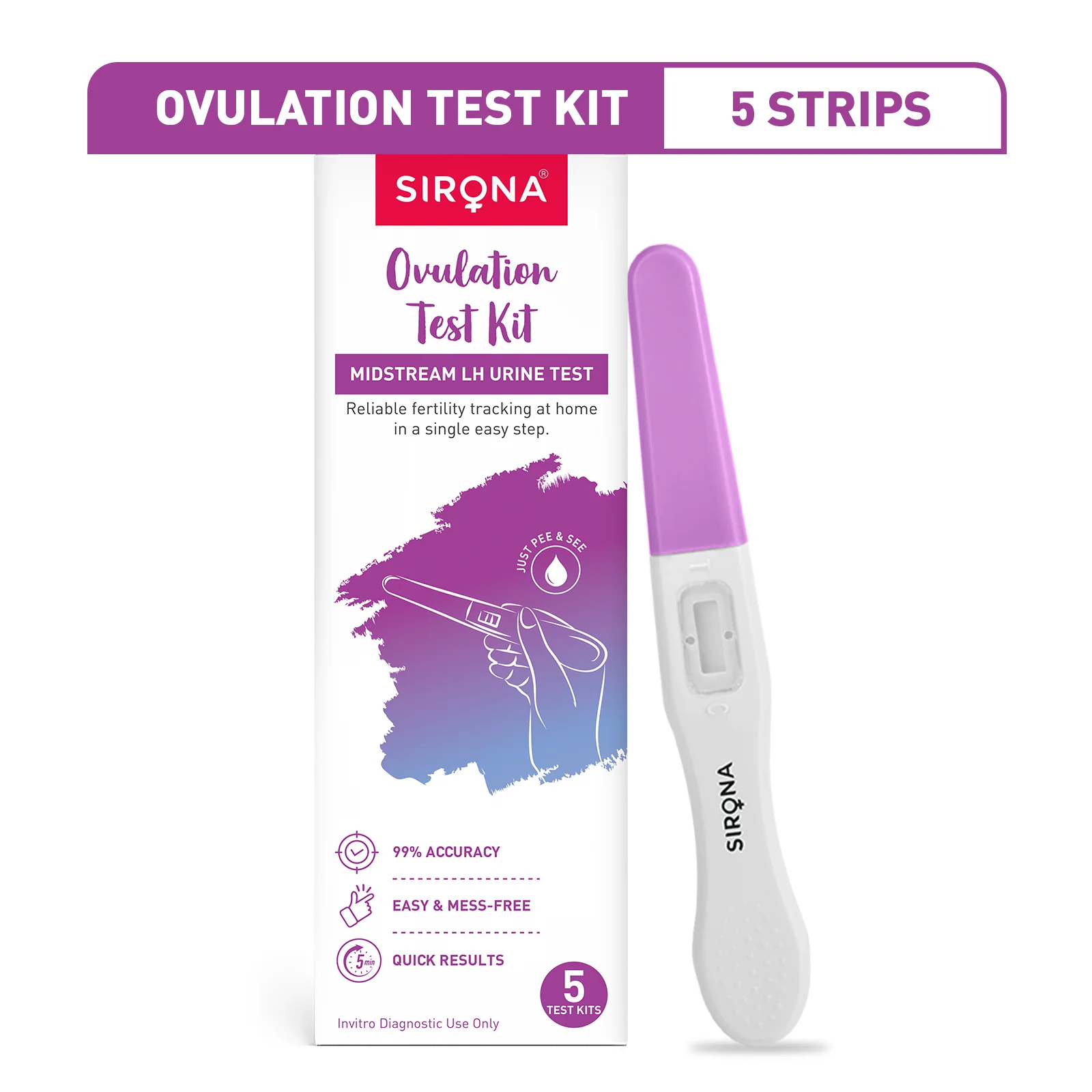 OvuRx Ovulation Test Kit (1 Pack of 5 Strips) - Image 18