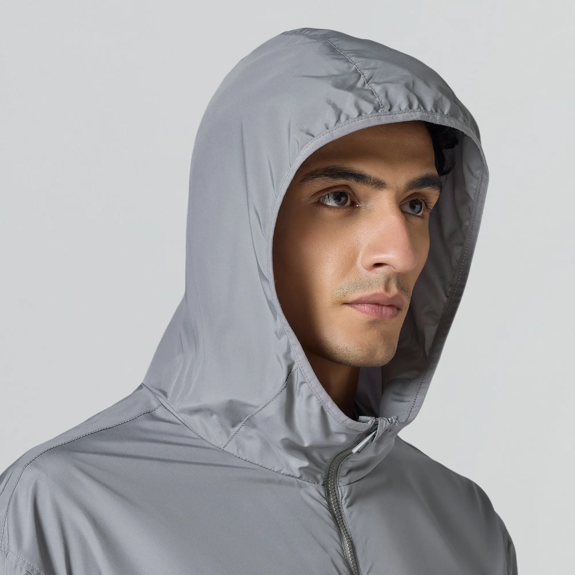 Ozone Polyester Parka Jacket - Ash Grey - Image 4