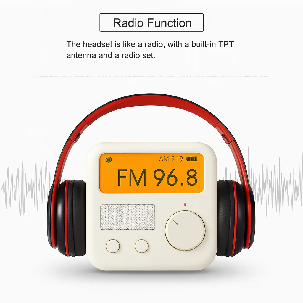 P47 Foldable Wireless Bluetooth Headphones with Built-In Microphone - Image 7