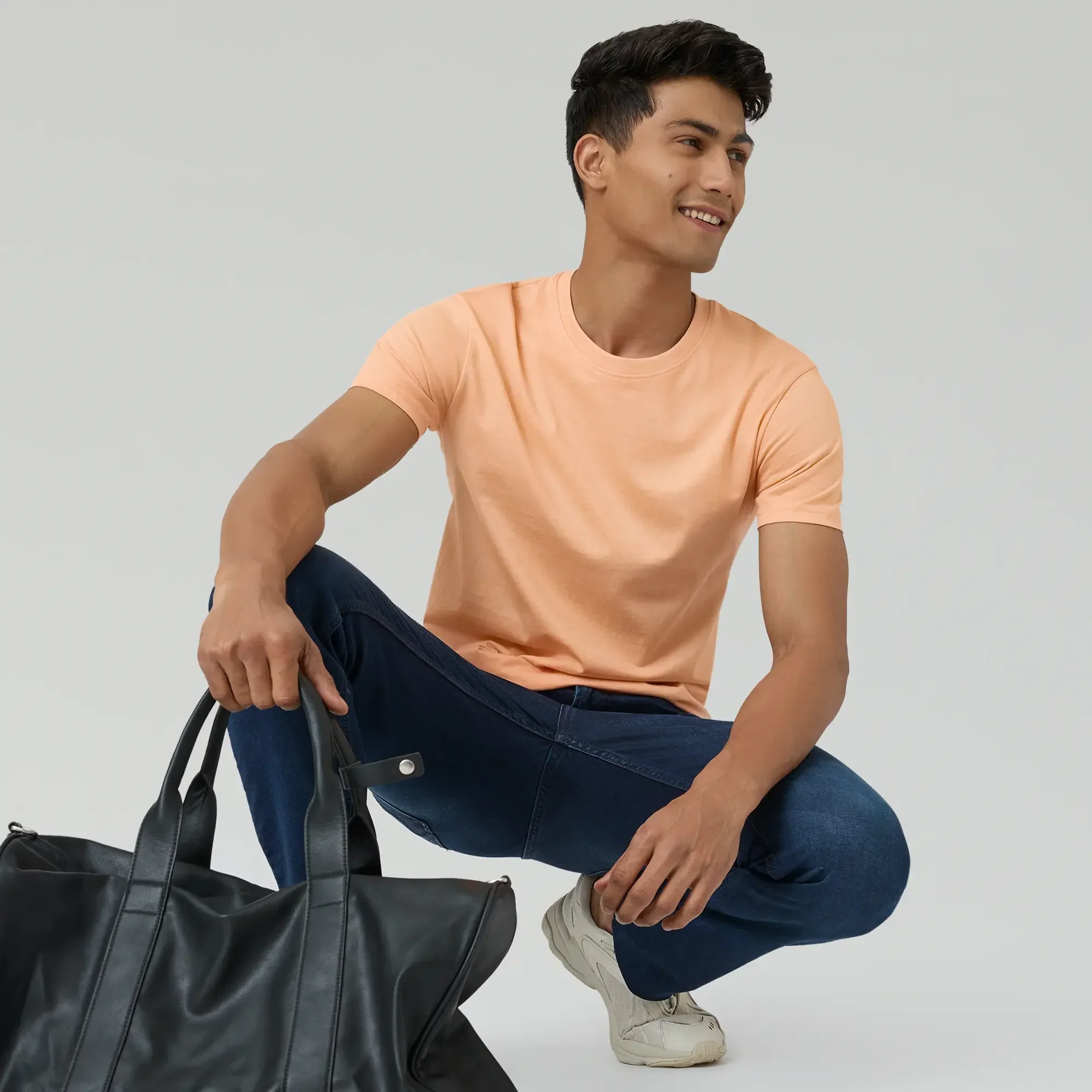 Pace Combed Cotton T-shirts Peach Blush - Image 2