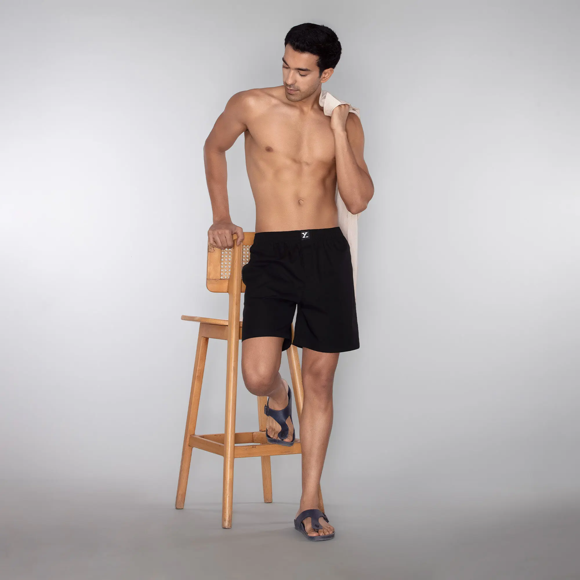 Pace Cotton Boxer Shorts Black Knight - Image 6