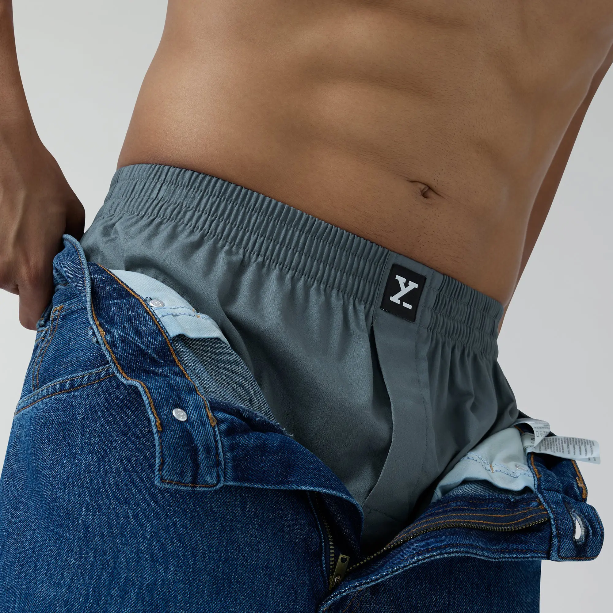 Pace Cotton Boxer Storm Grey - Image 3
