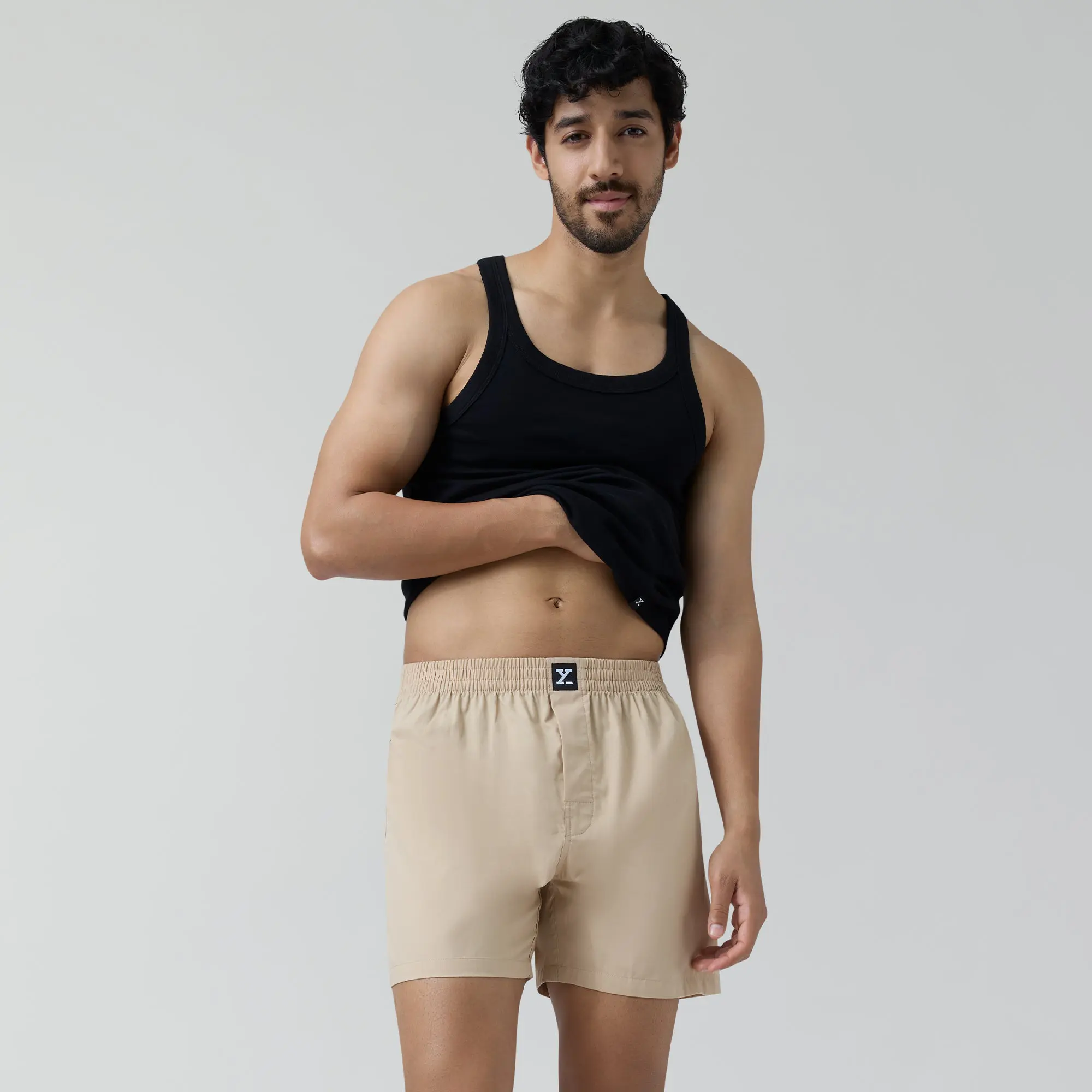 Pace Cotton Boxer Tan Brown - Image 2