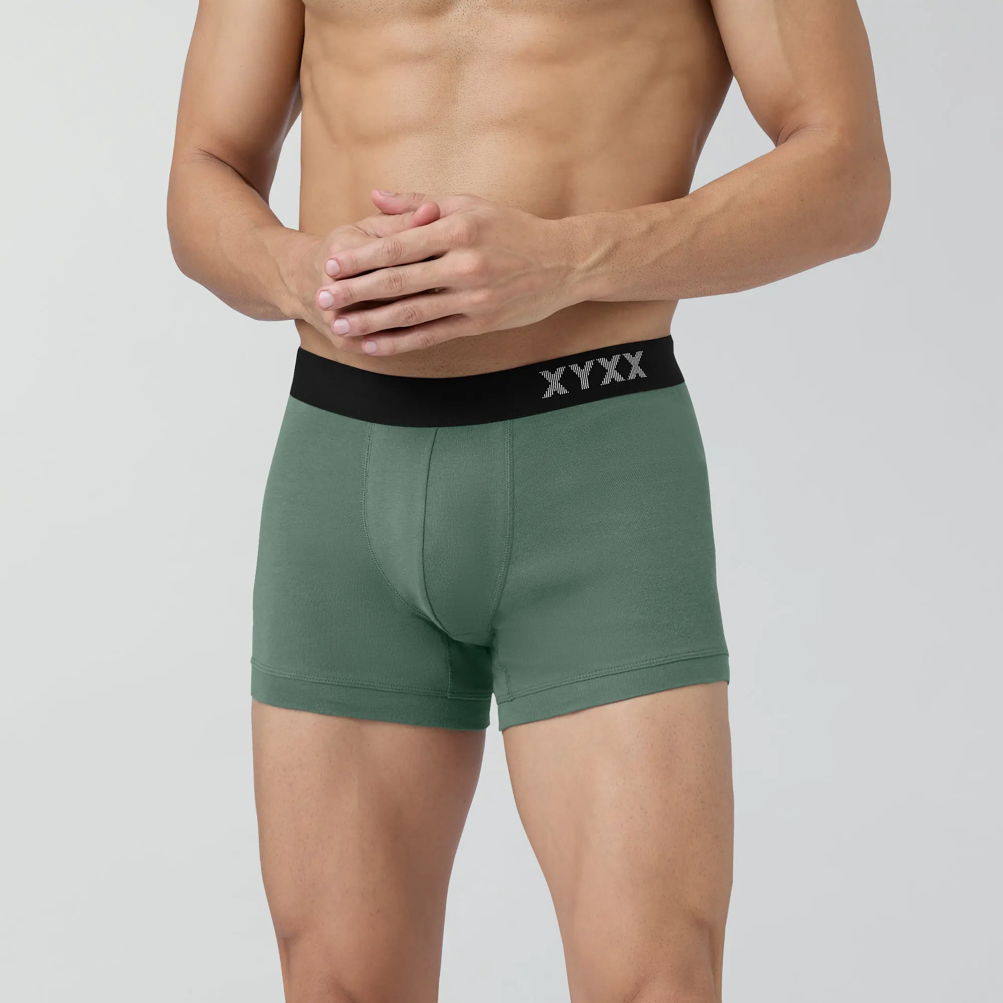 Pace Cotton Rib Trunks Olive Green - Image 2