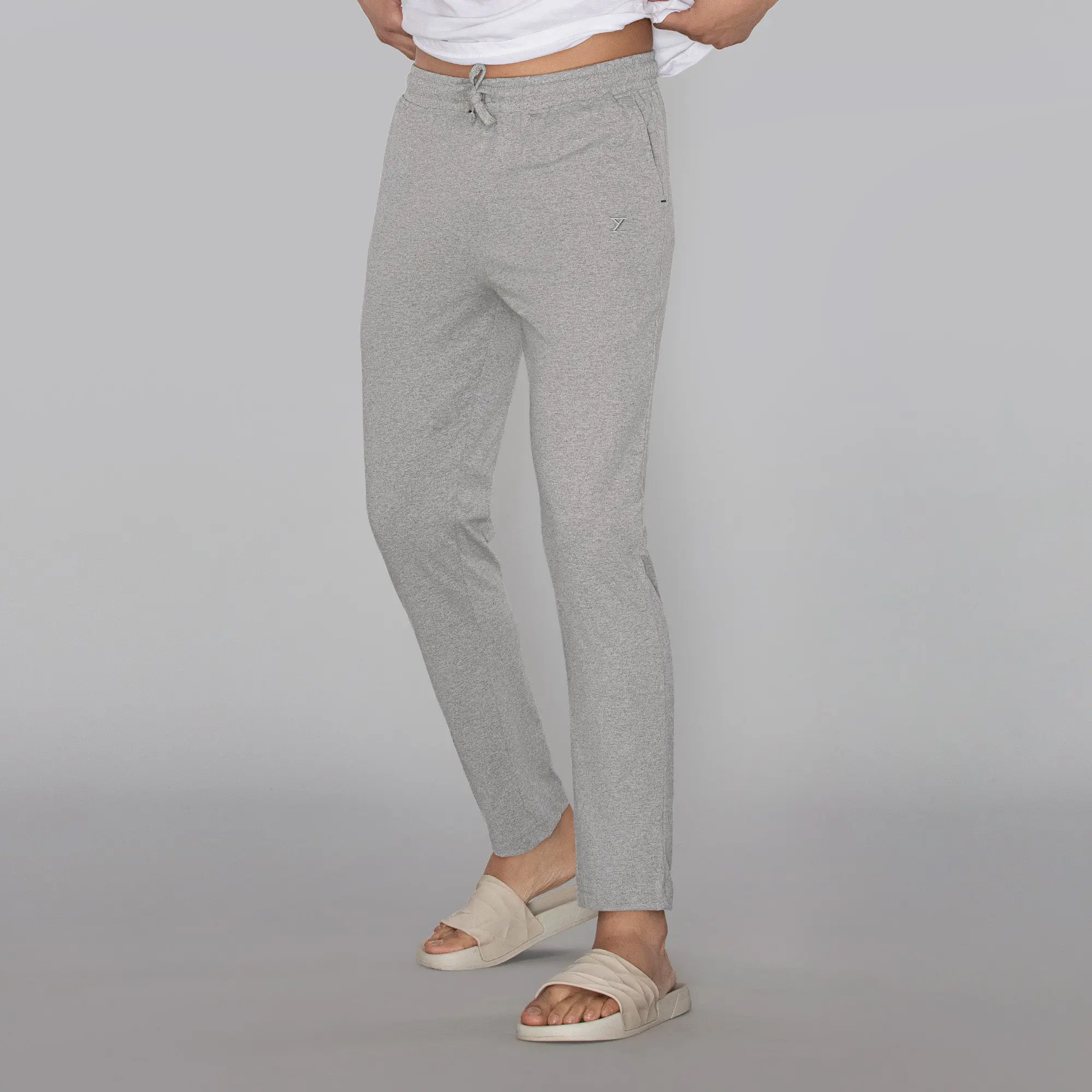 Pace Cotton Rich Track Pants Frost Grey - Image 3