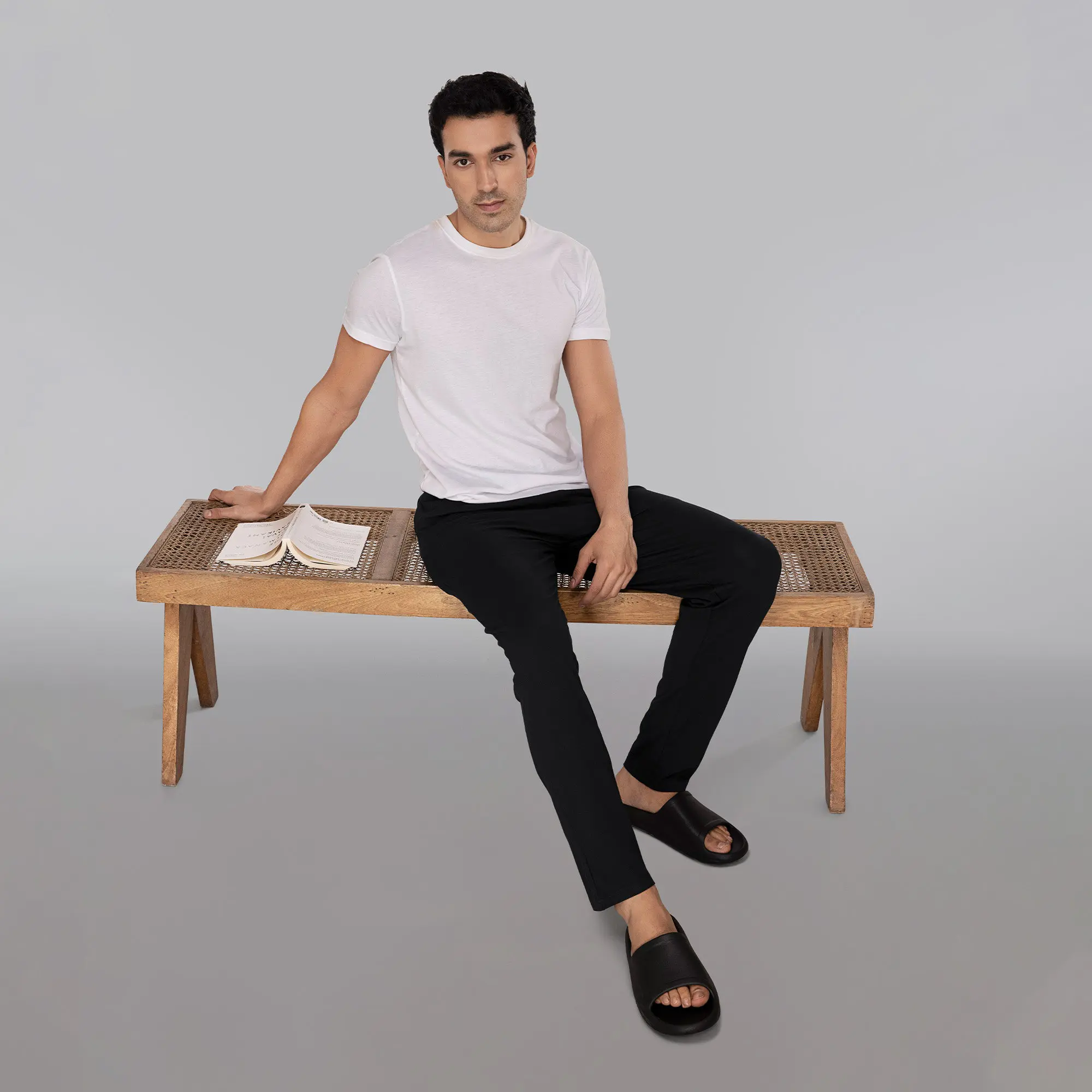 Pace Cotton Rich Track Pants Pitch Black - Image 4