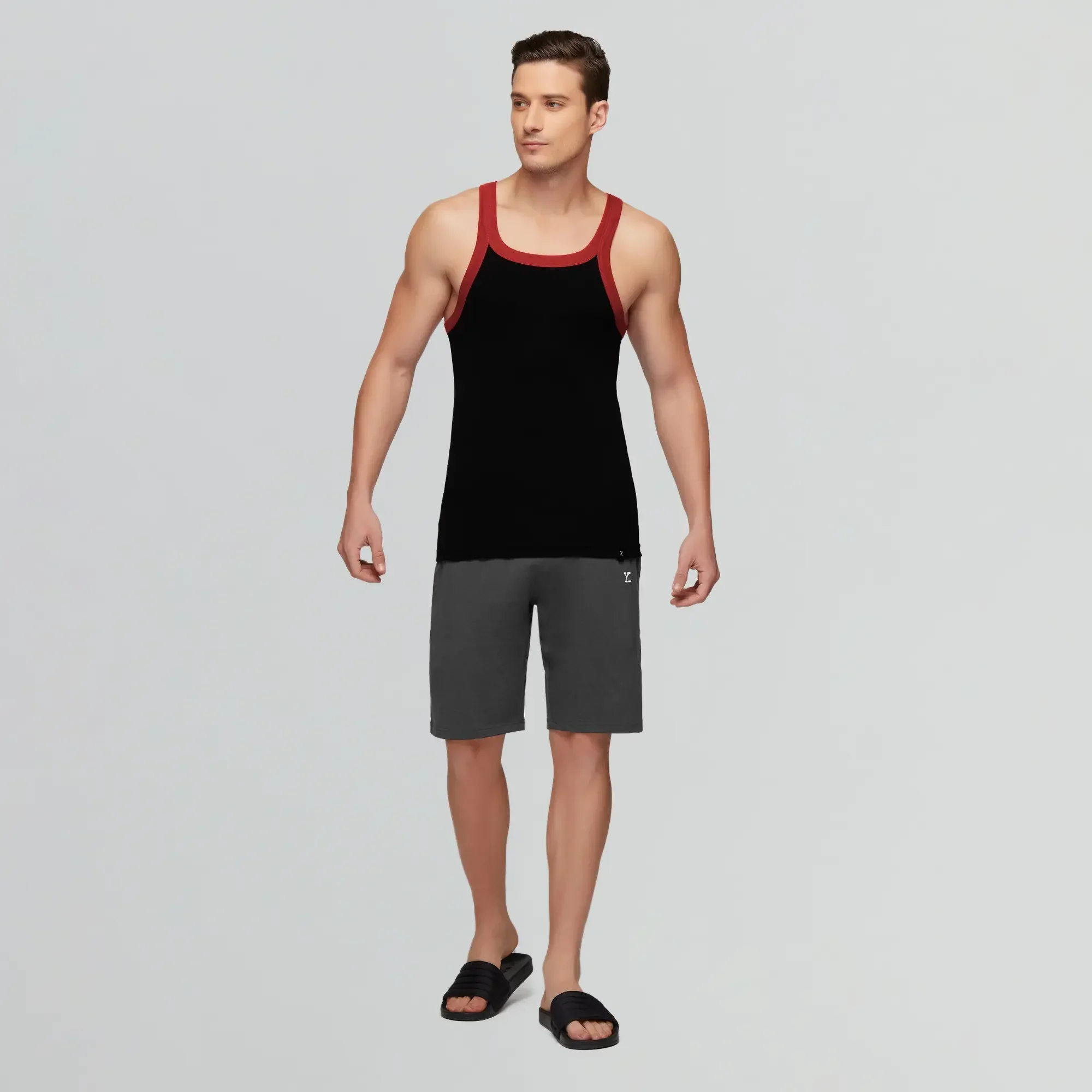 Pace Square Neck Vest Ribbon Black - Image 3