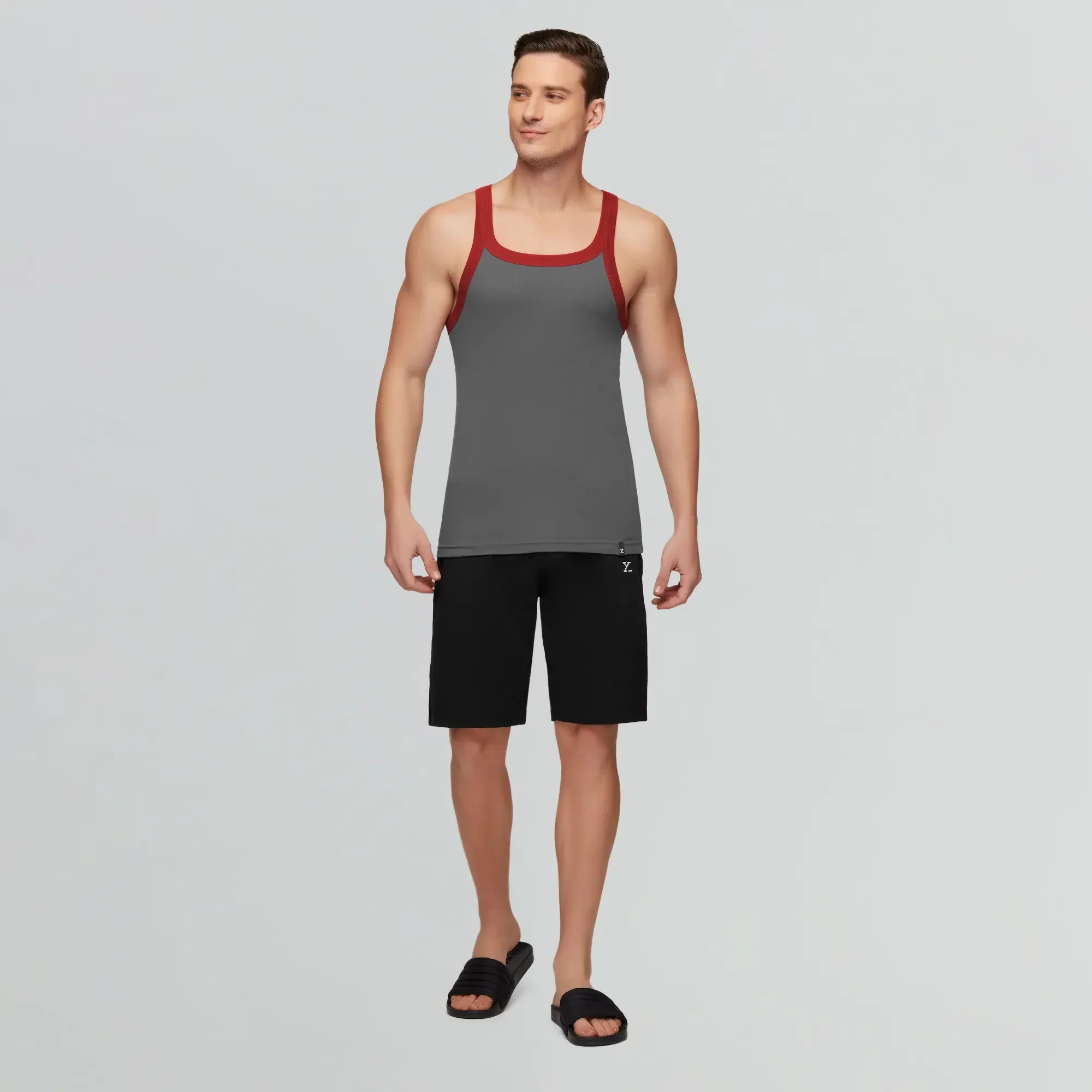 Pace Square Neck Vest Ribbon Grey - Image 3