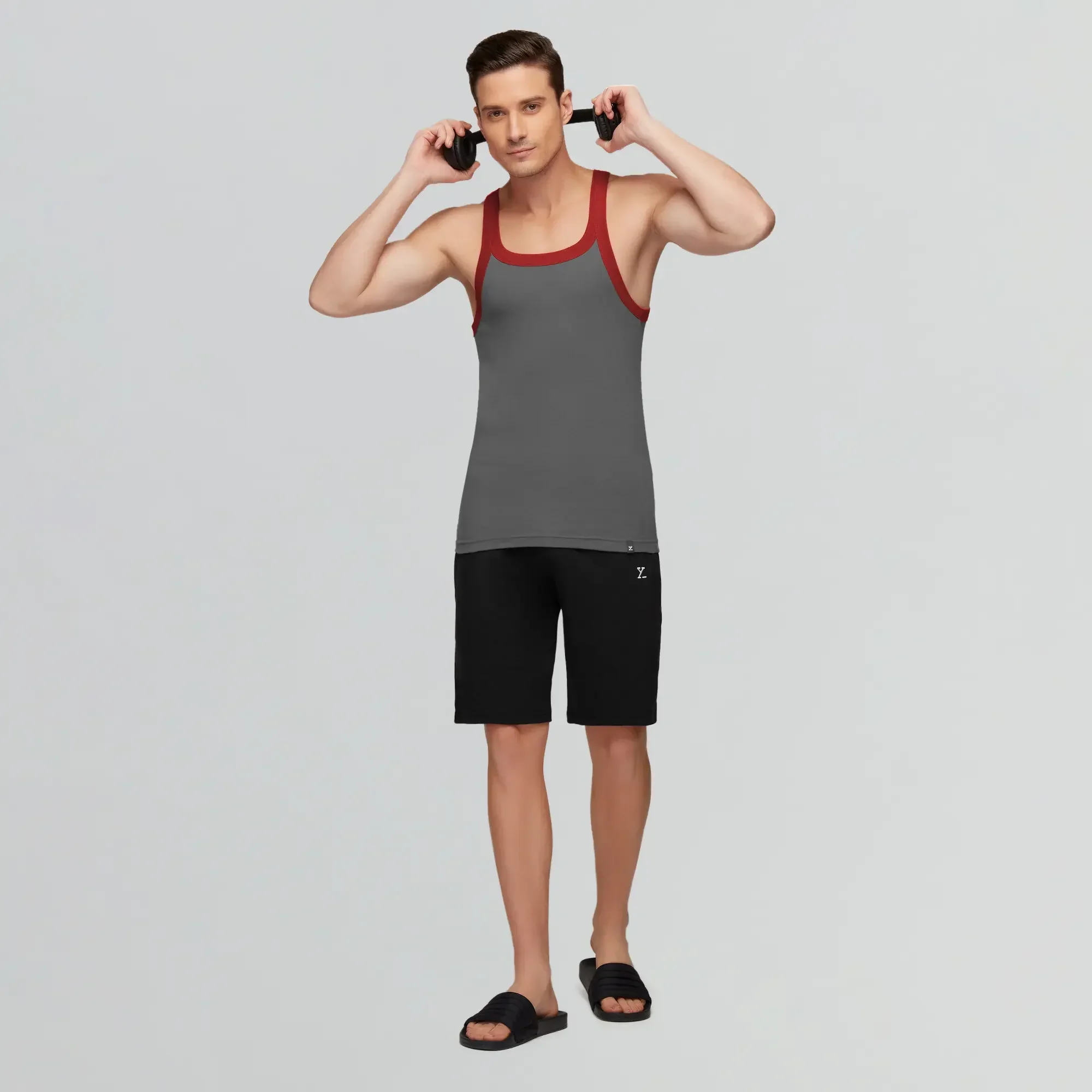 Pace Square Neck Vest Ribbon Grey - Image 5